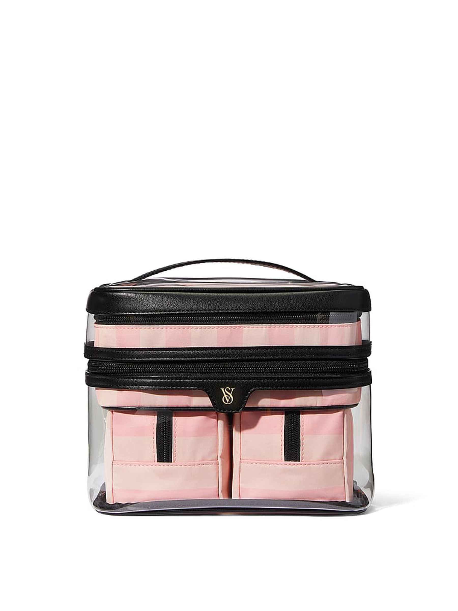 Iconic Stripe Pink 4 in 1 Makeup Bag - Image 2 of 3