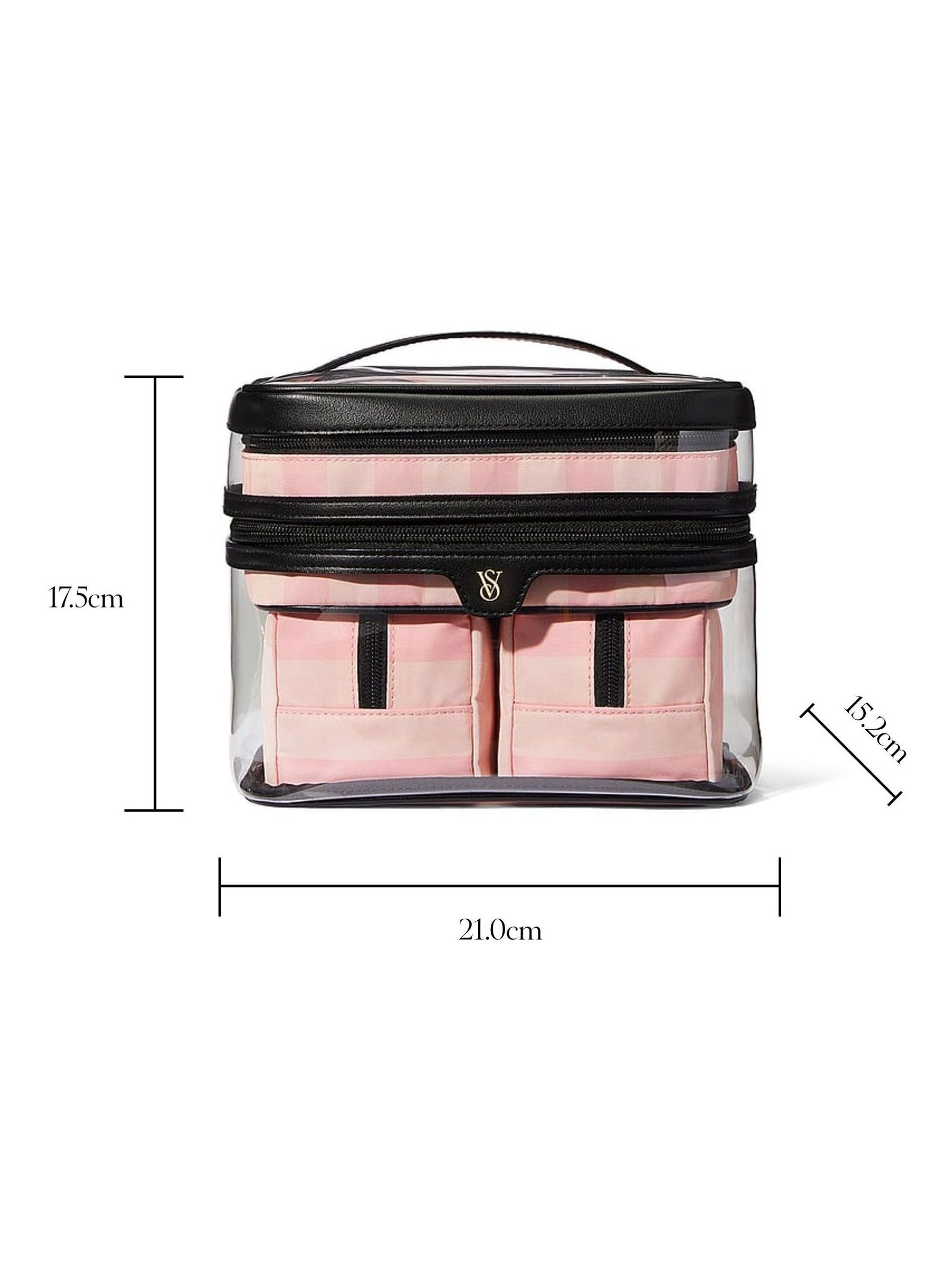 Iconic Stripe Pink 4 in 1 Makeup Bag - Image 3 of 3