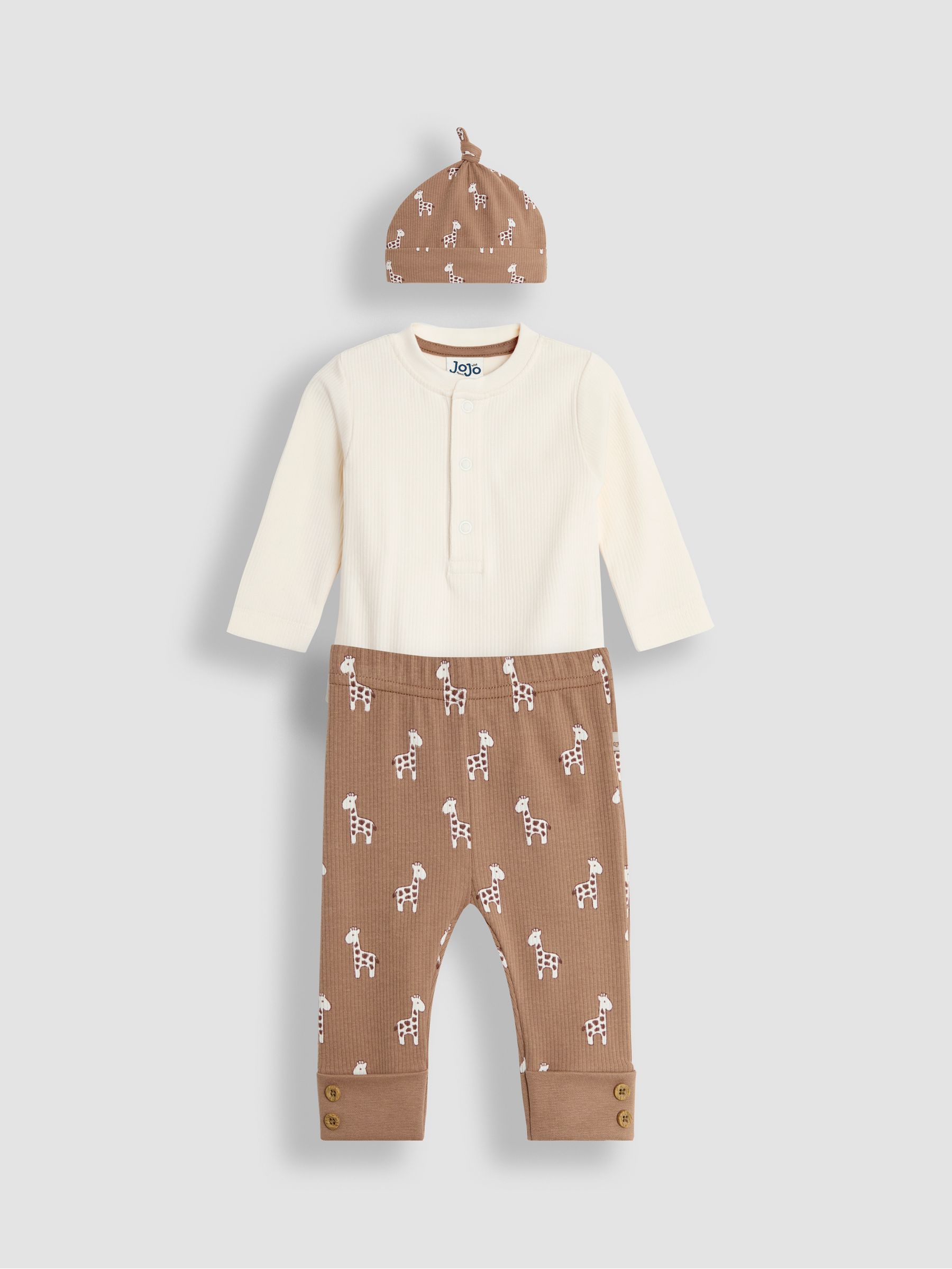 Mocha Baby Giraffe Set 3 Piece - Image 1 of 7