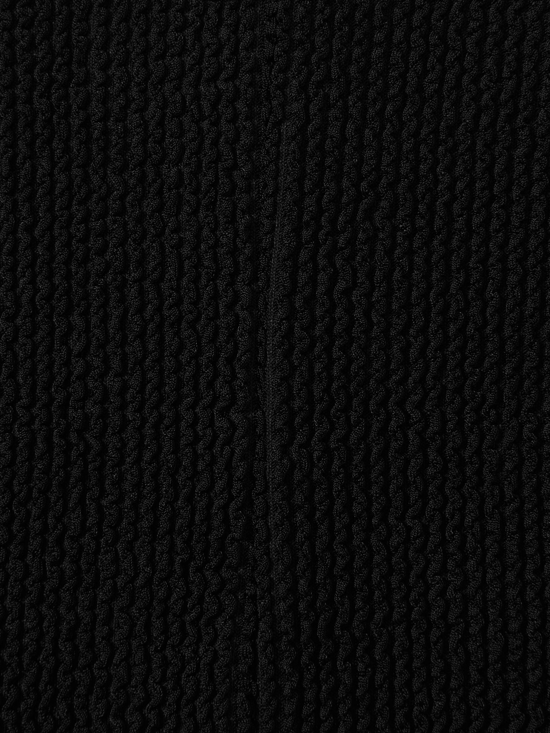 Good American Always Fits Textured Swim Shorts in Black - Image 5 of 5