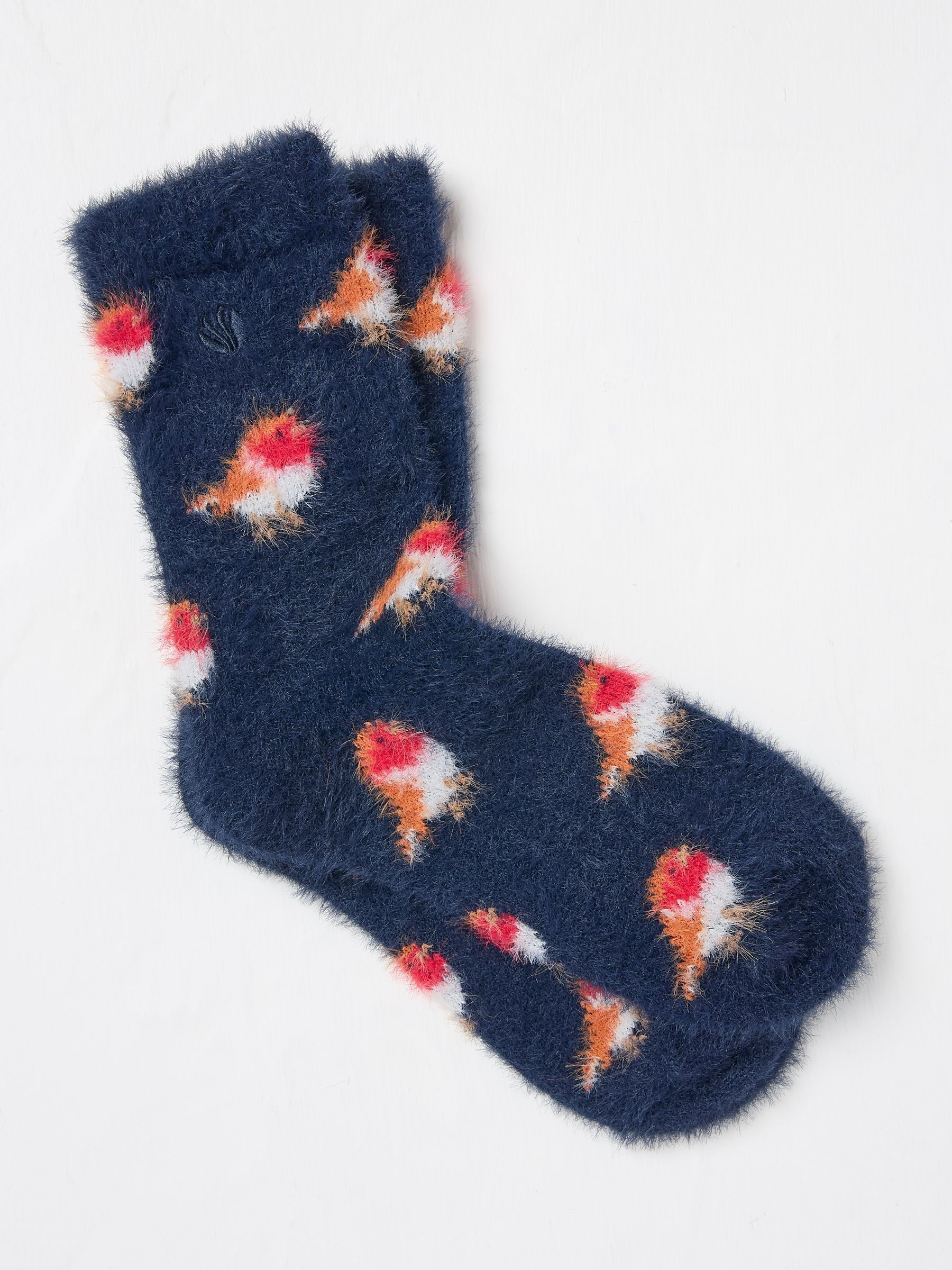 Blue Cosy Robin Socks - Image 1 of 2
