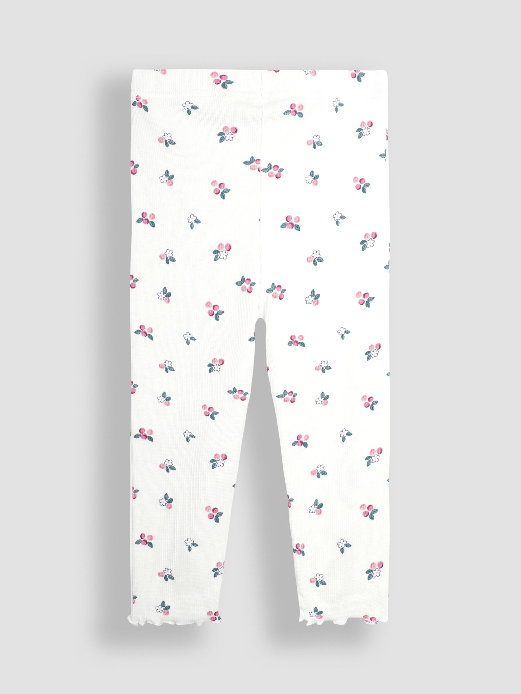 Pink Berry Rib Frill Leggings 2 Pack - Image 5 of 7