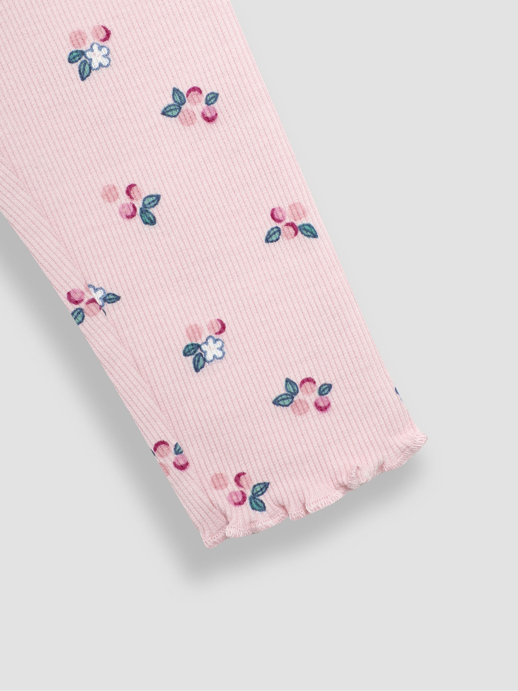 Pink Berry Rib Frill Leggings 2 Pack - Image 7 of 7