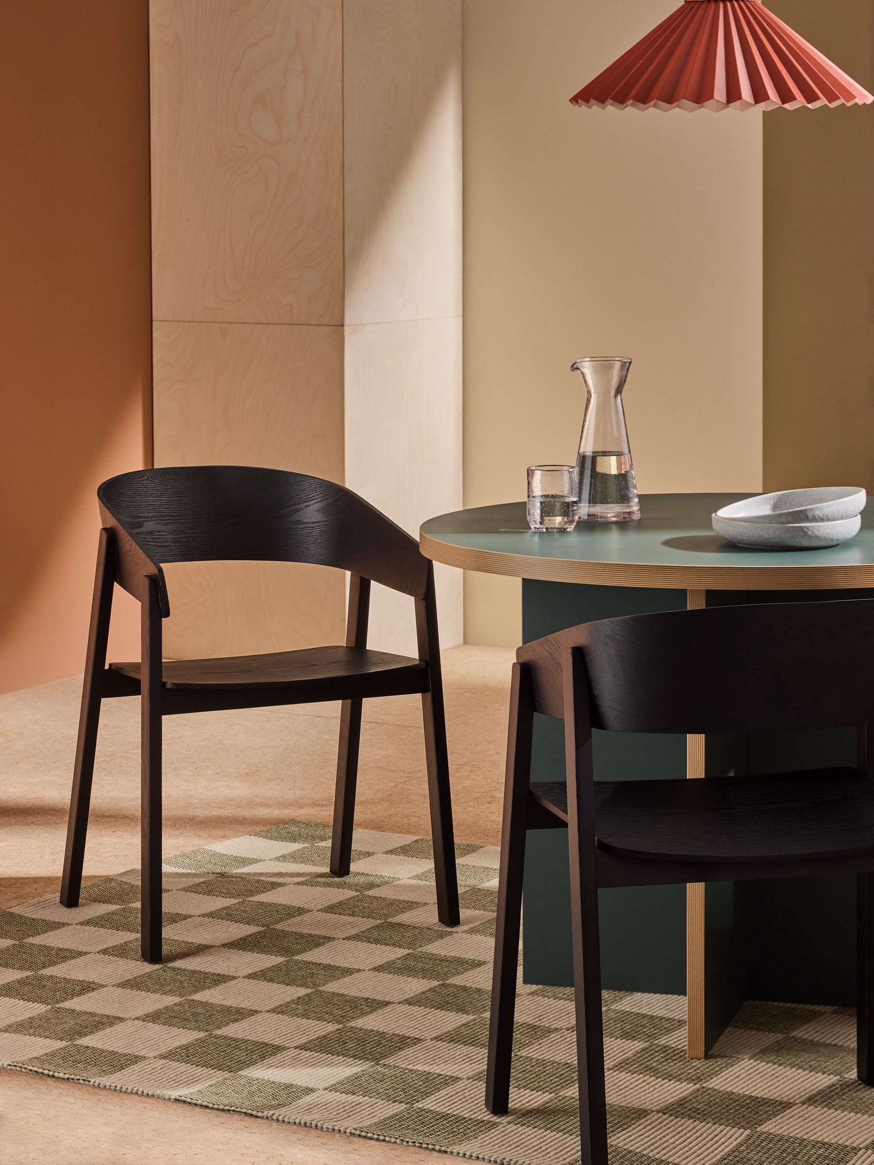 Set of 2 Aster Dining Chairs in Black - Image 1 of 3