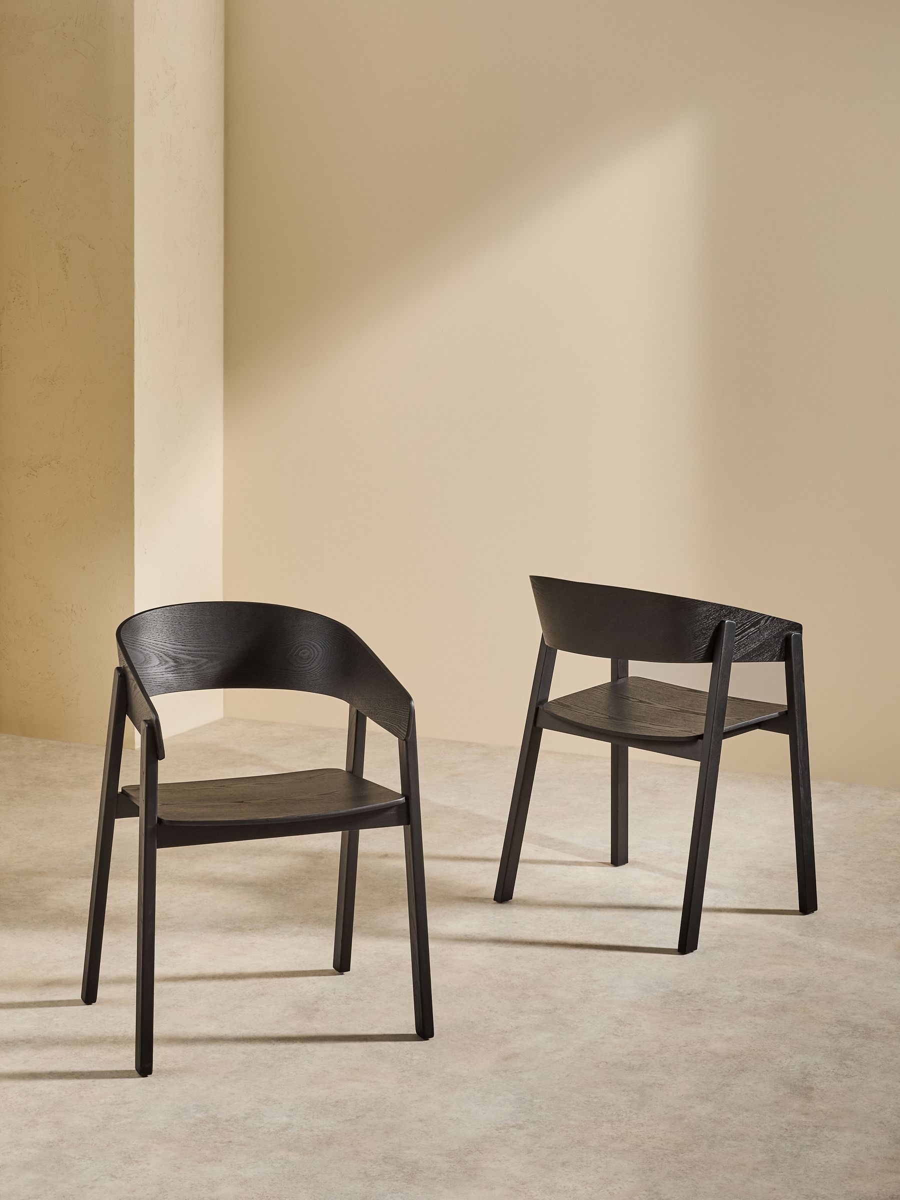 Set of 2 Aster Dining Chairs in Black - Image 3 of 3