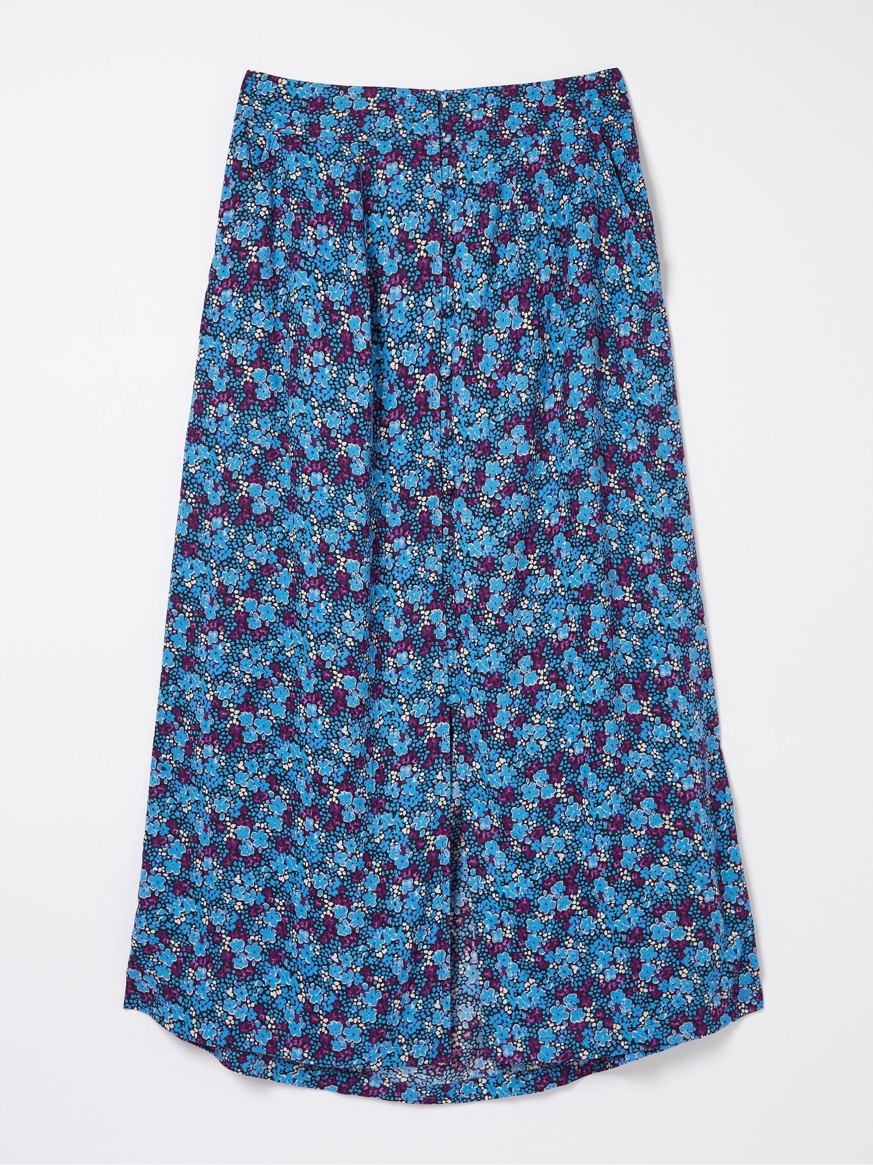 Purple Ink Floral Midi Skirt - Image 6 of 6