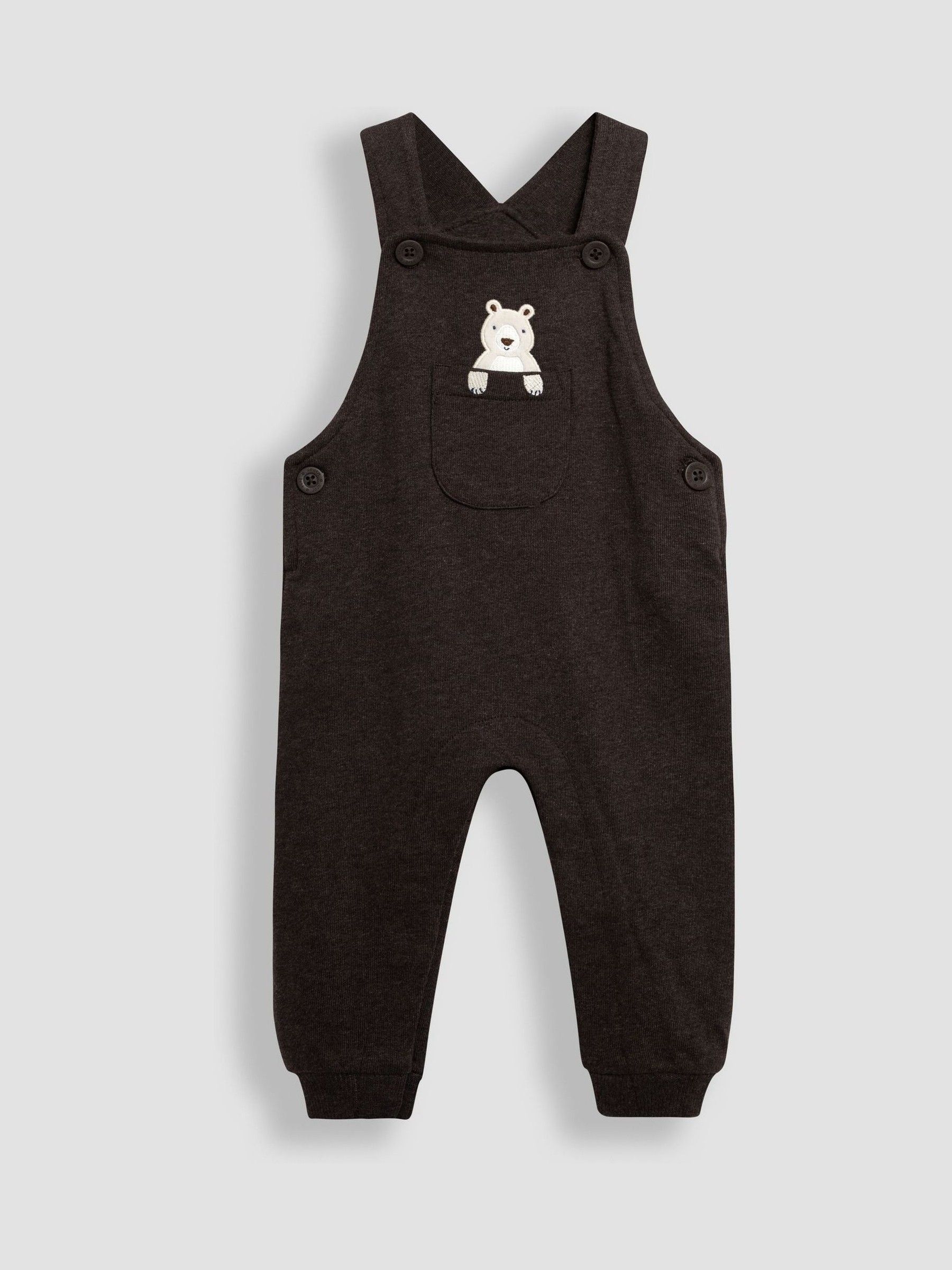 Brown Bear Applique Dungarees & Top Set - Image 2 of 6