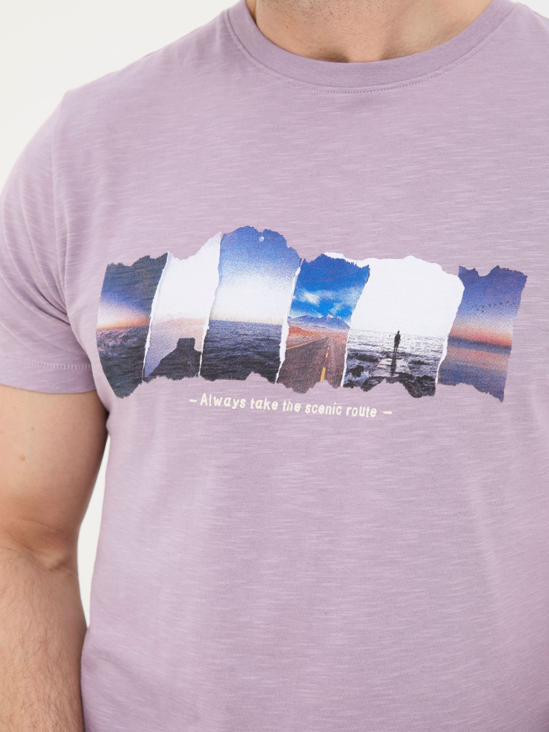 Purple Photo Scene T-Shirt - Image 4 of 5
