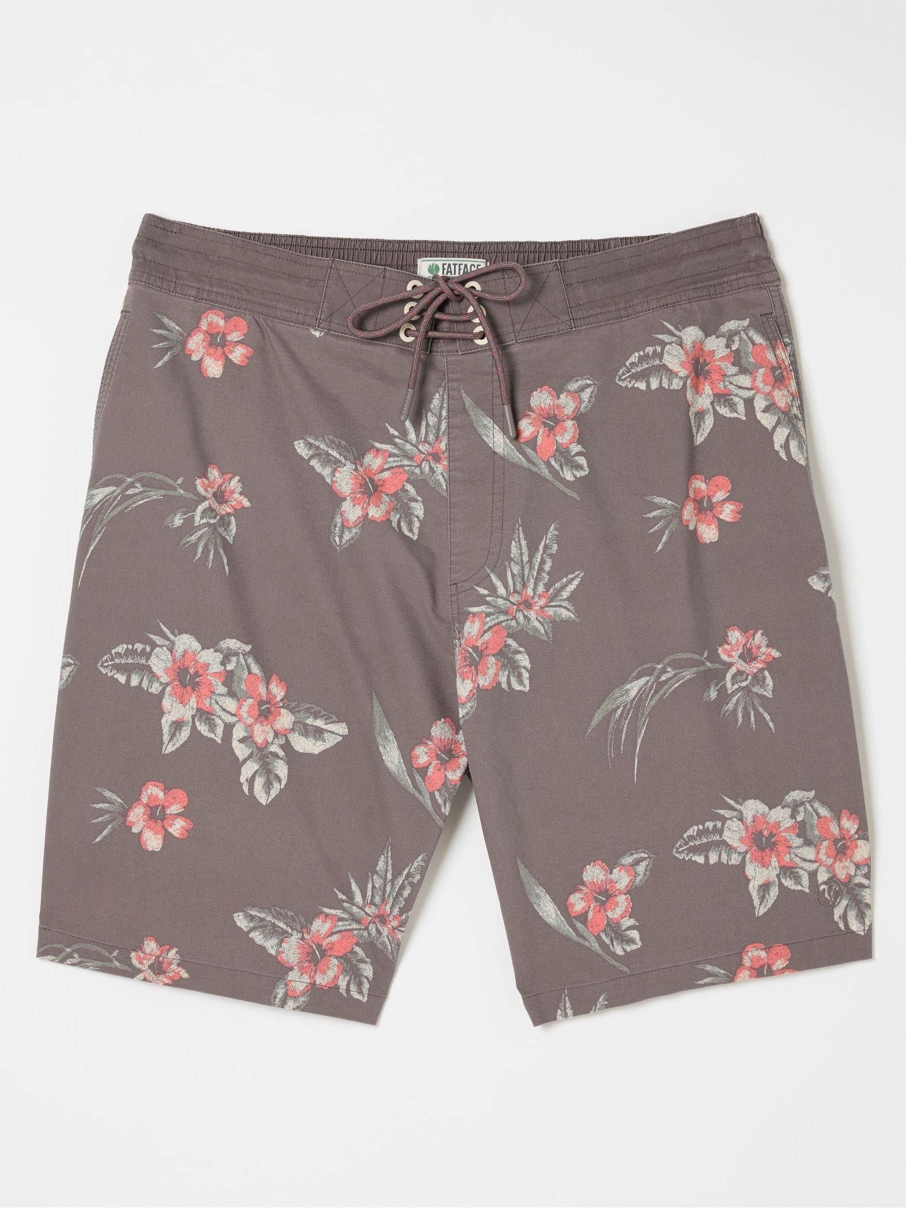 Camber Brown Hibiscus Swim Shorts - Image 4 of 4