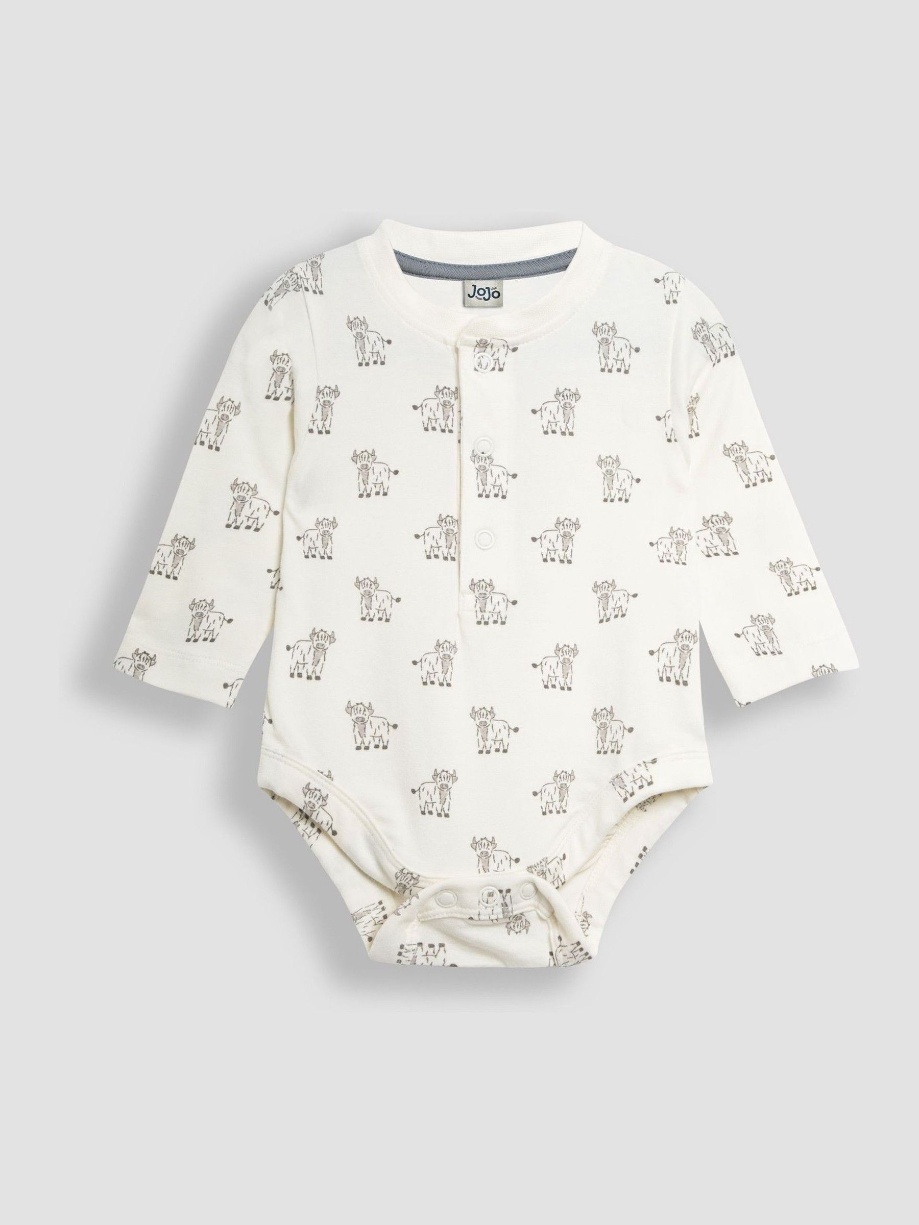 Ecru Printed Highland Cow And Striped Bodies 2 Pack - Image 3 of 4