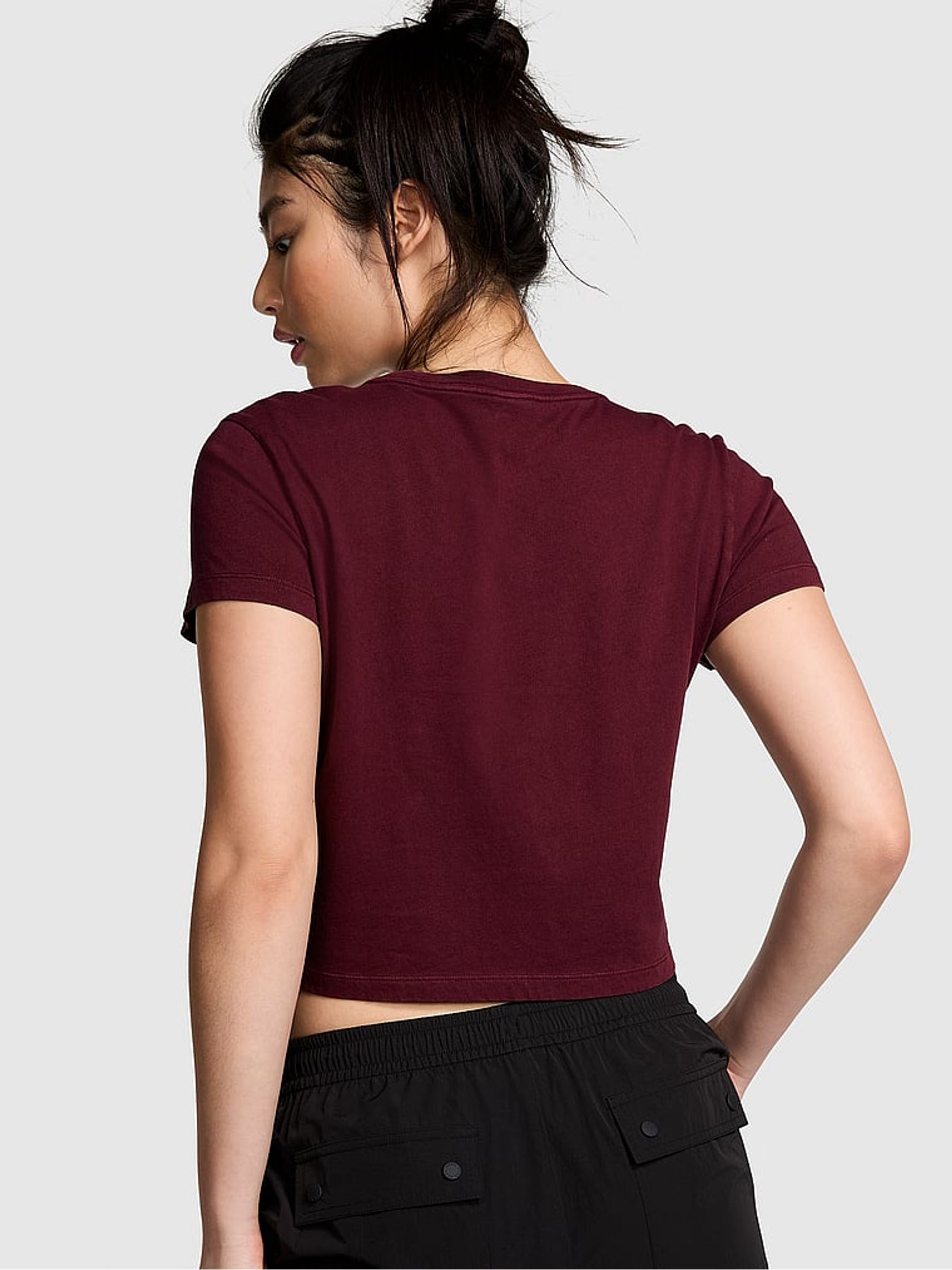 Purple Rose Crop Dreamer T-Shirt - Image 2 of 3