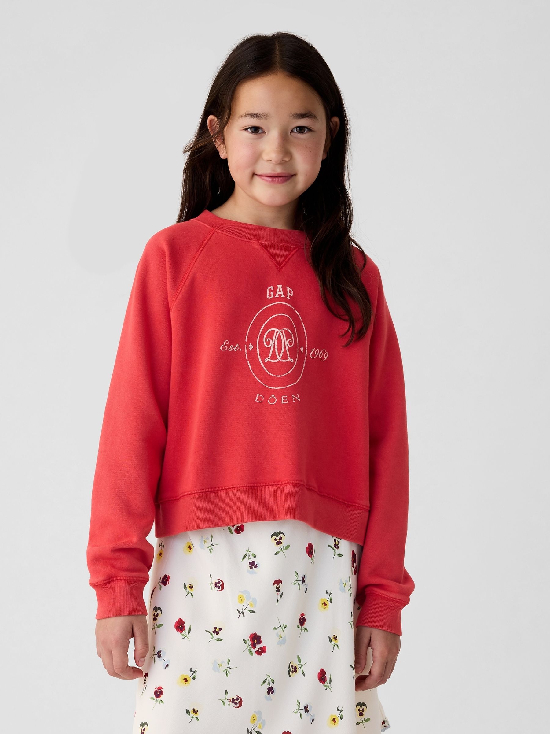 Red DÔEN Logo Jumper (Kids) - Image 1 of 5