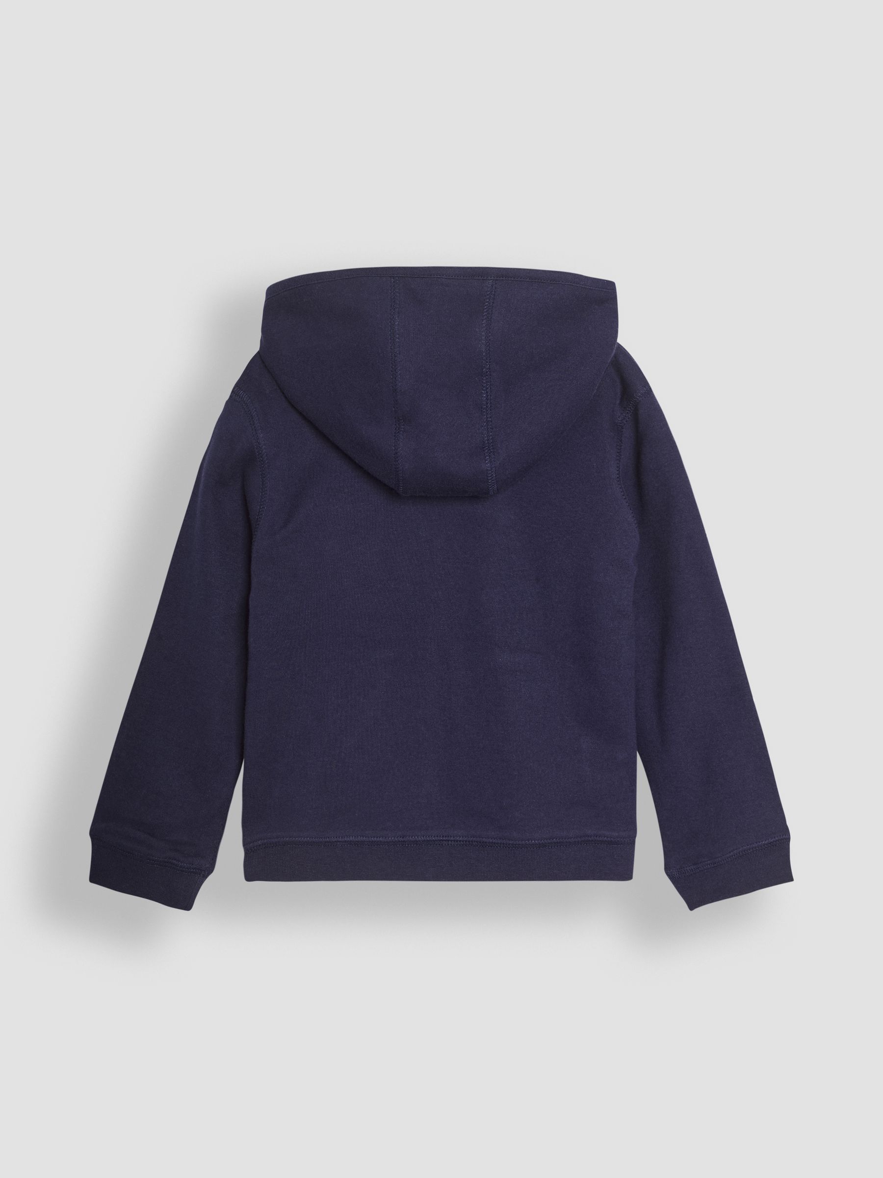 Navy T-Rex Appliqué Zip Up Hoodie - Image 3 of 7