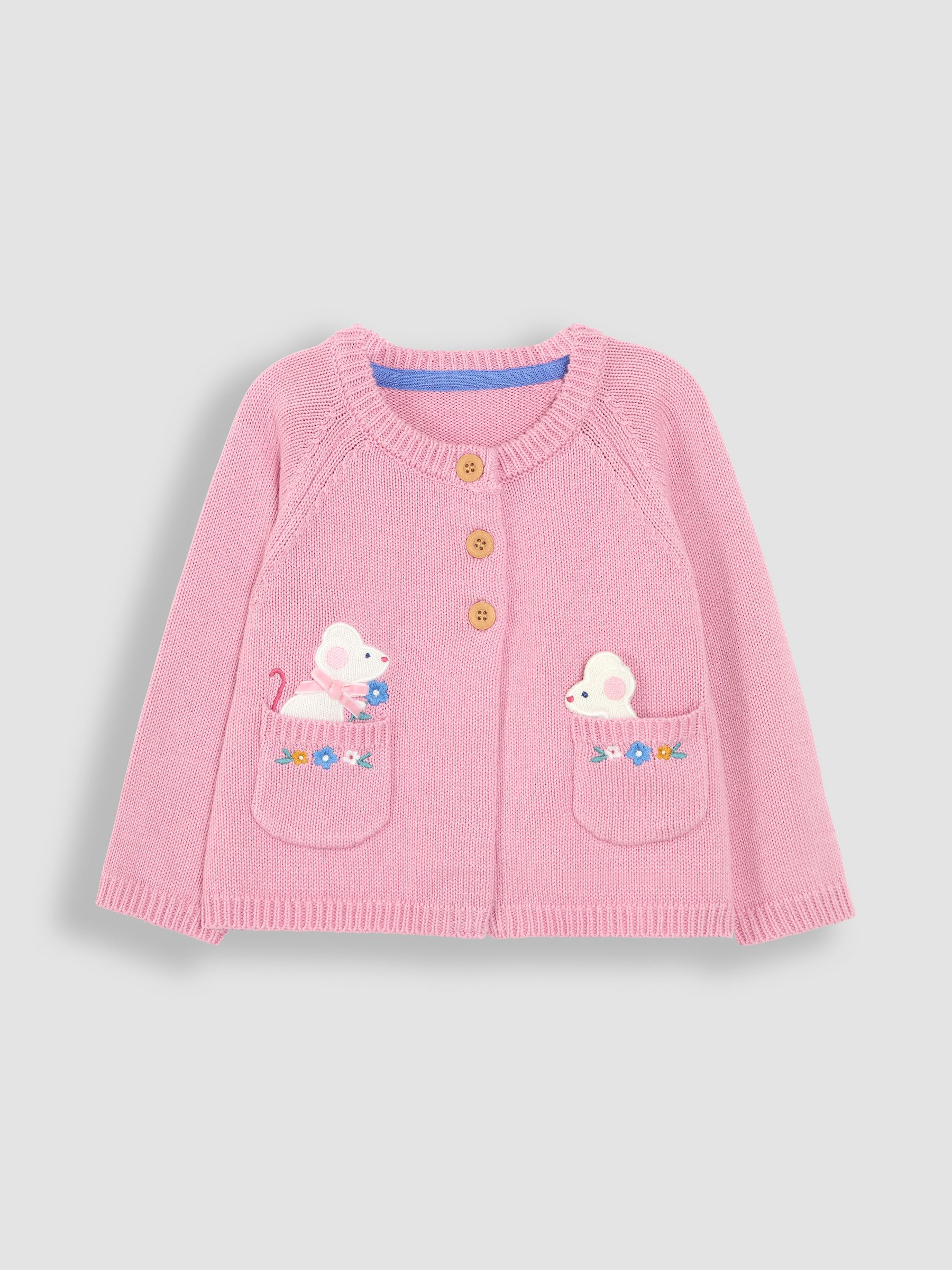 Pink Mouse Pet in Pocket Cardigan - Image 3 of 5