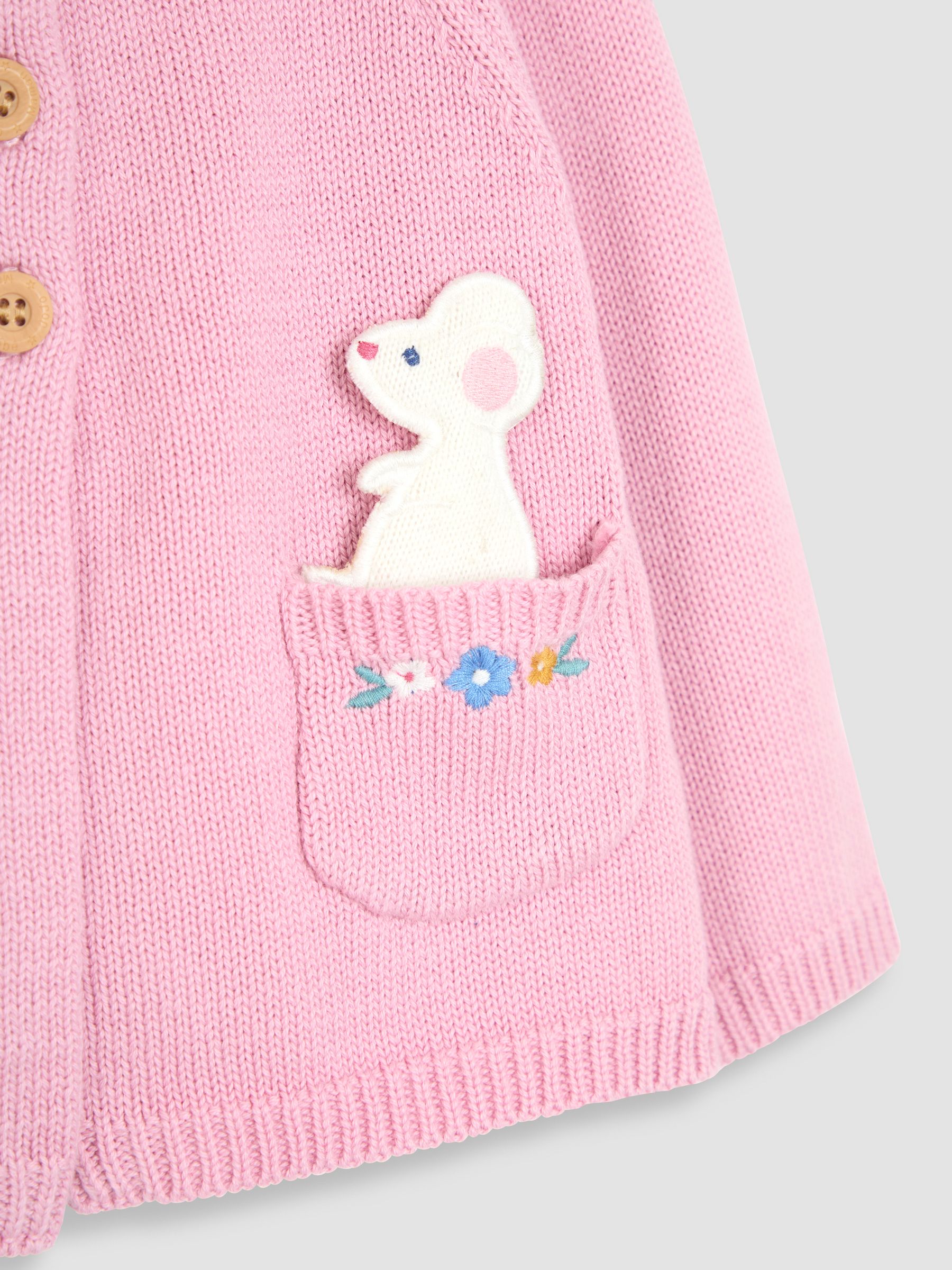 Pink Mouse Pet in Pocket Cardigan - Image 5 of 5