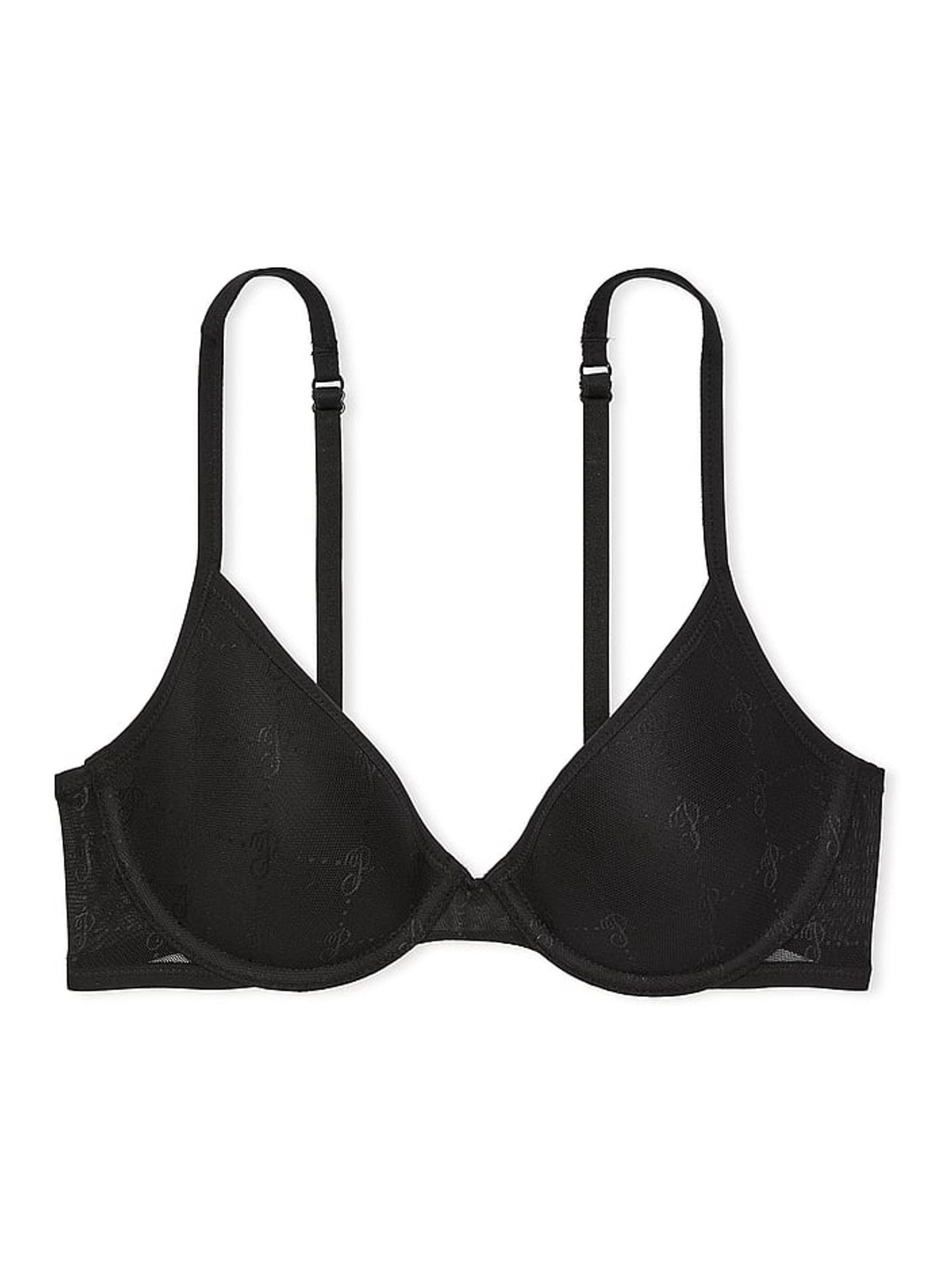 Black Lightly Lined Demi Bra - Image 3 of 3