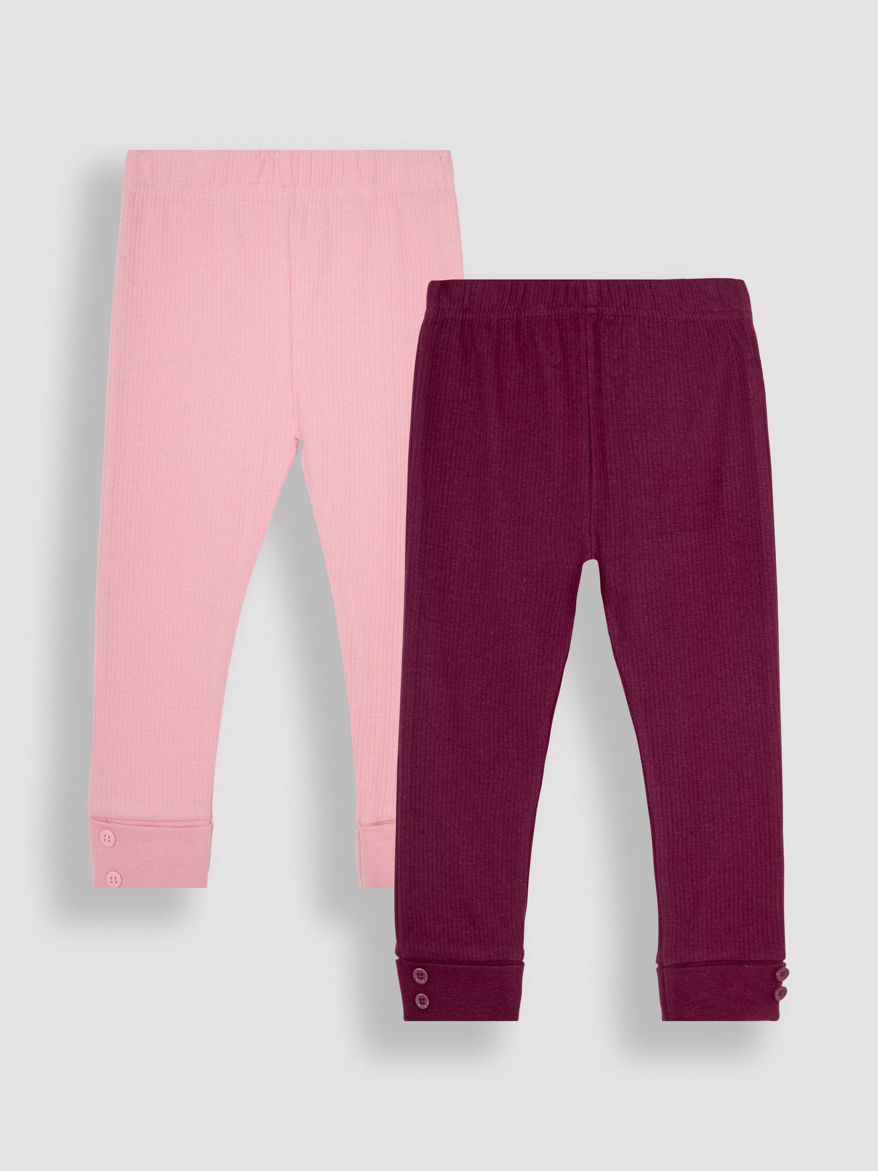 Rose Pink 2-Pack Rib Leggings - Image 1 of 7
