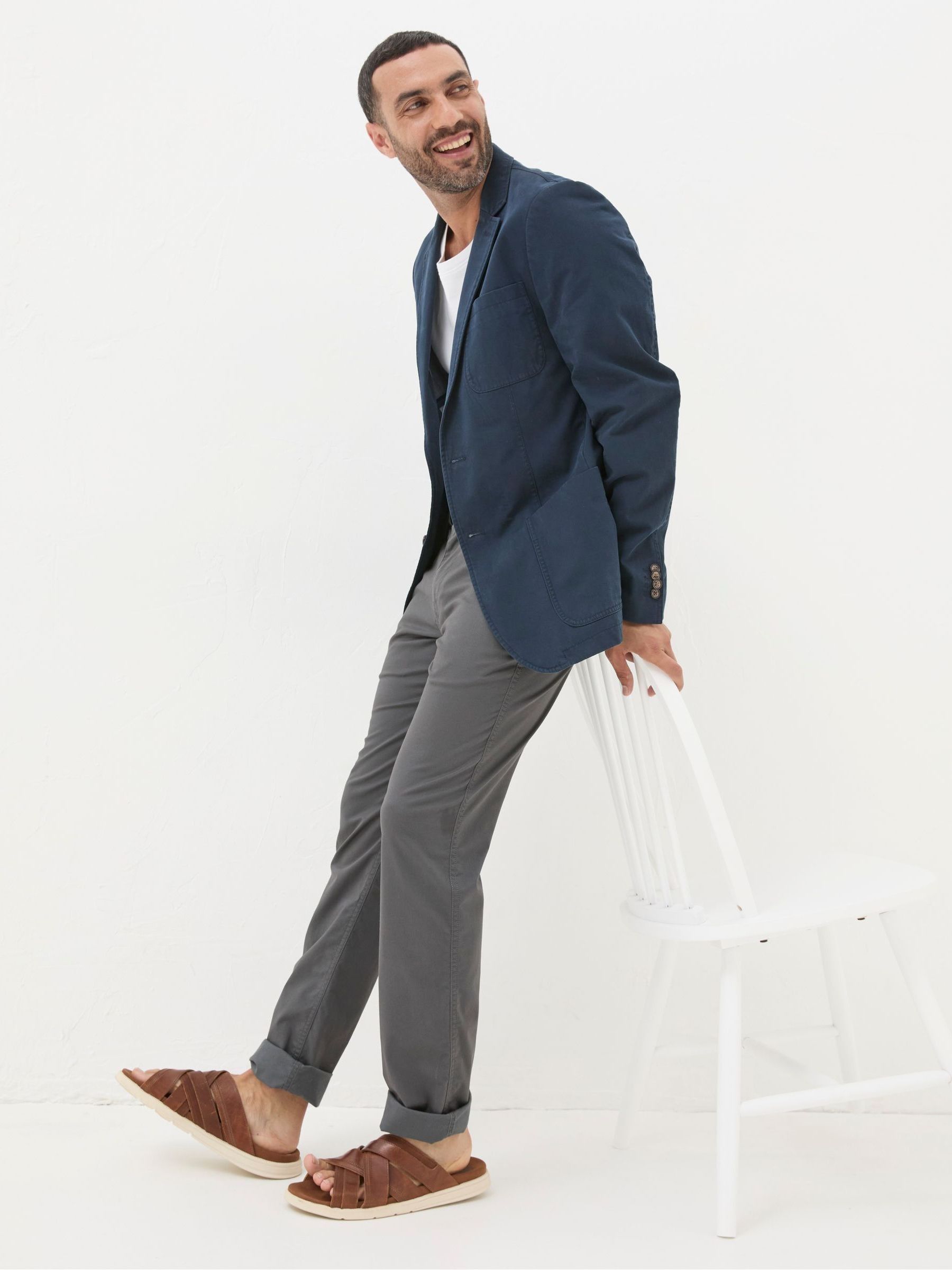 Chilworth Blue Cotton Blazer - Image 3 of 6
