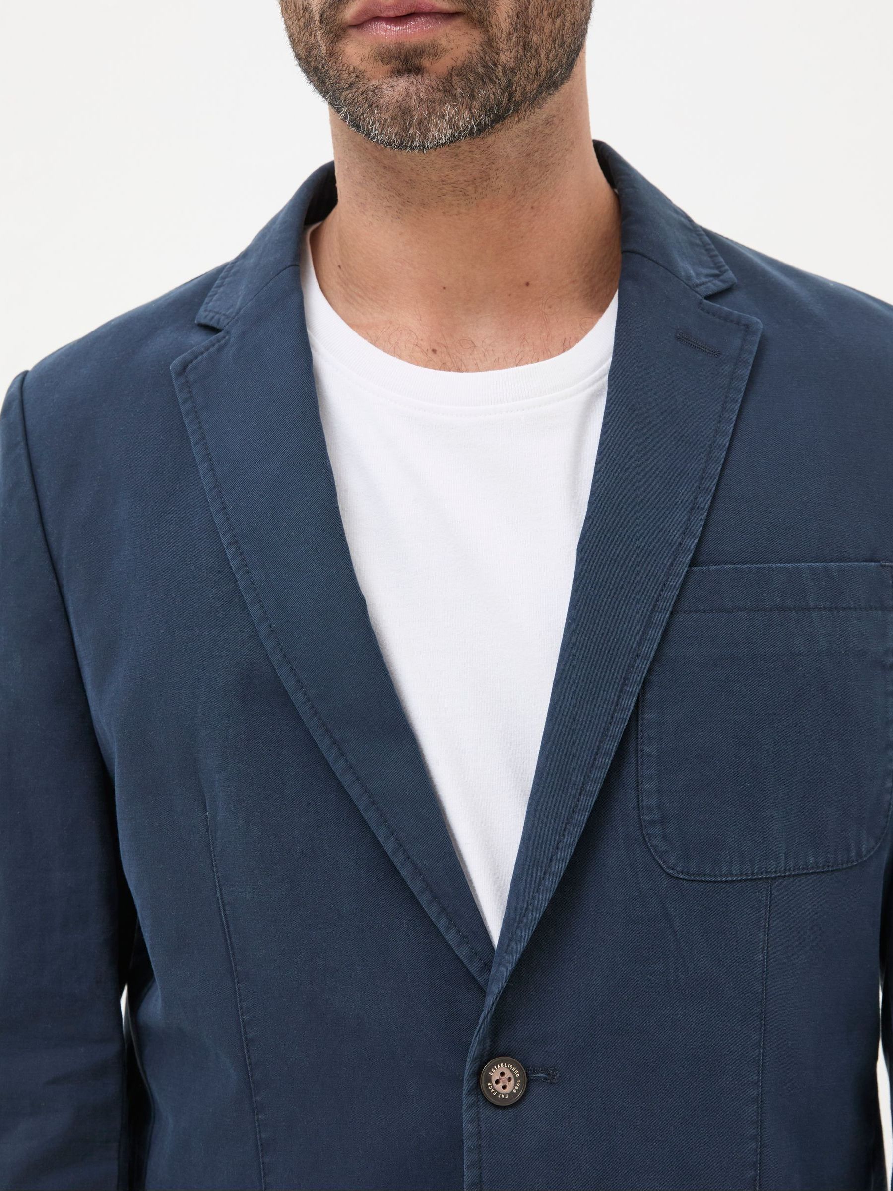 Chilworth Blue Cotton Blazer - Image 4 of 6