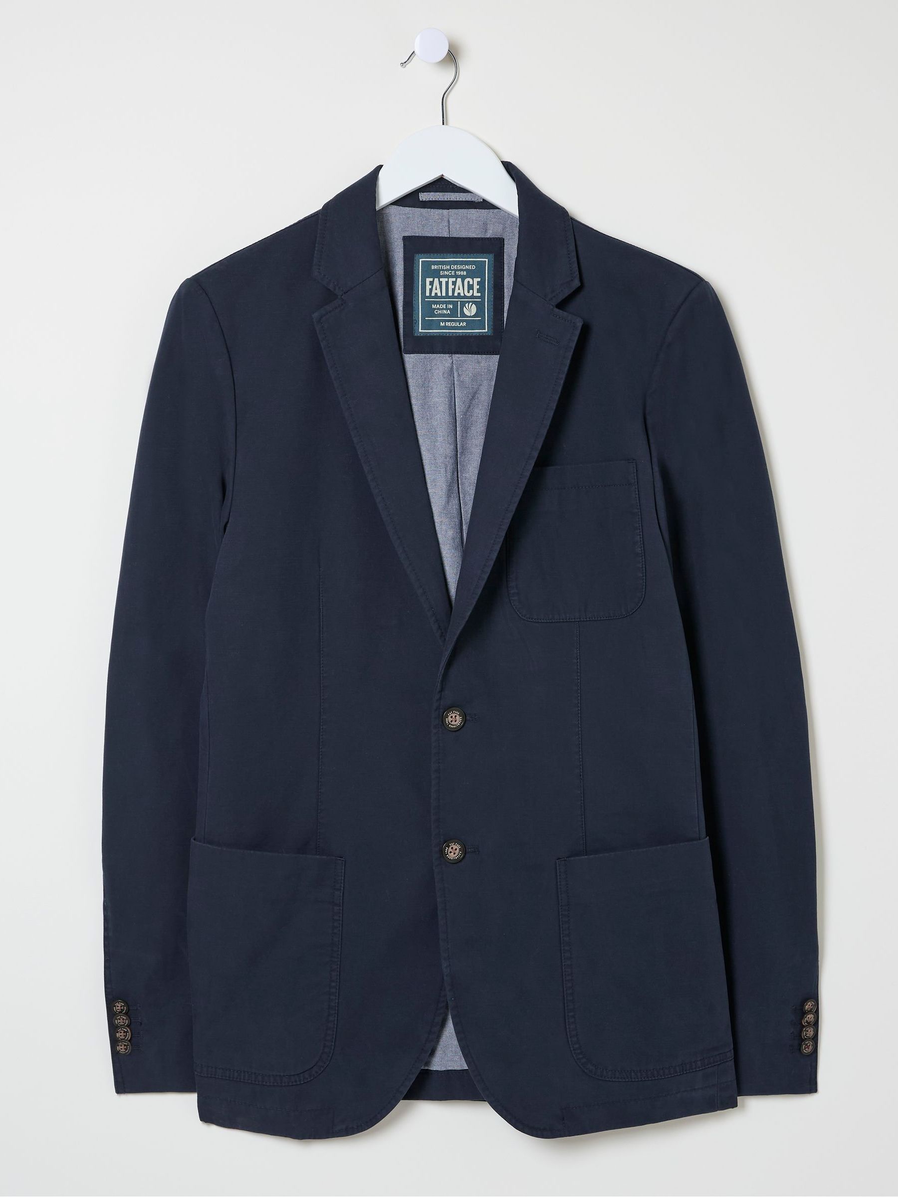 Chilworth Blue 100% Cotton Blazer | FatFace USA