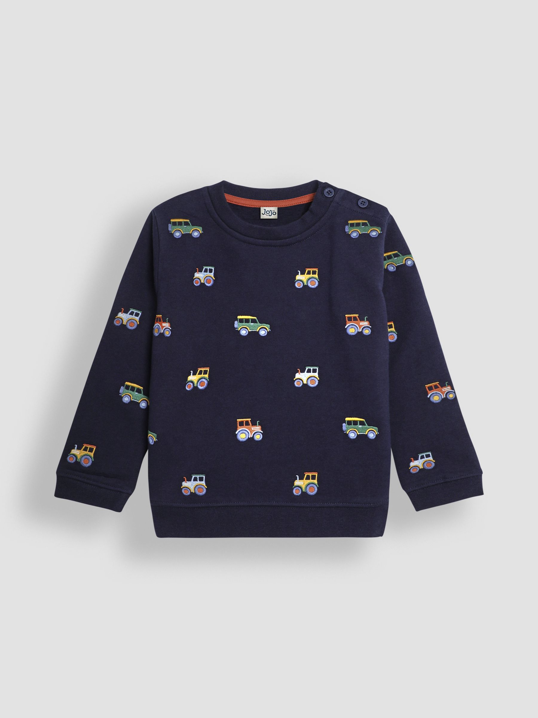 Navy Tractor Embroidered Sweatshirt - Image 1 of 3