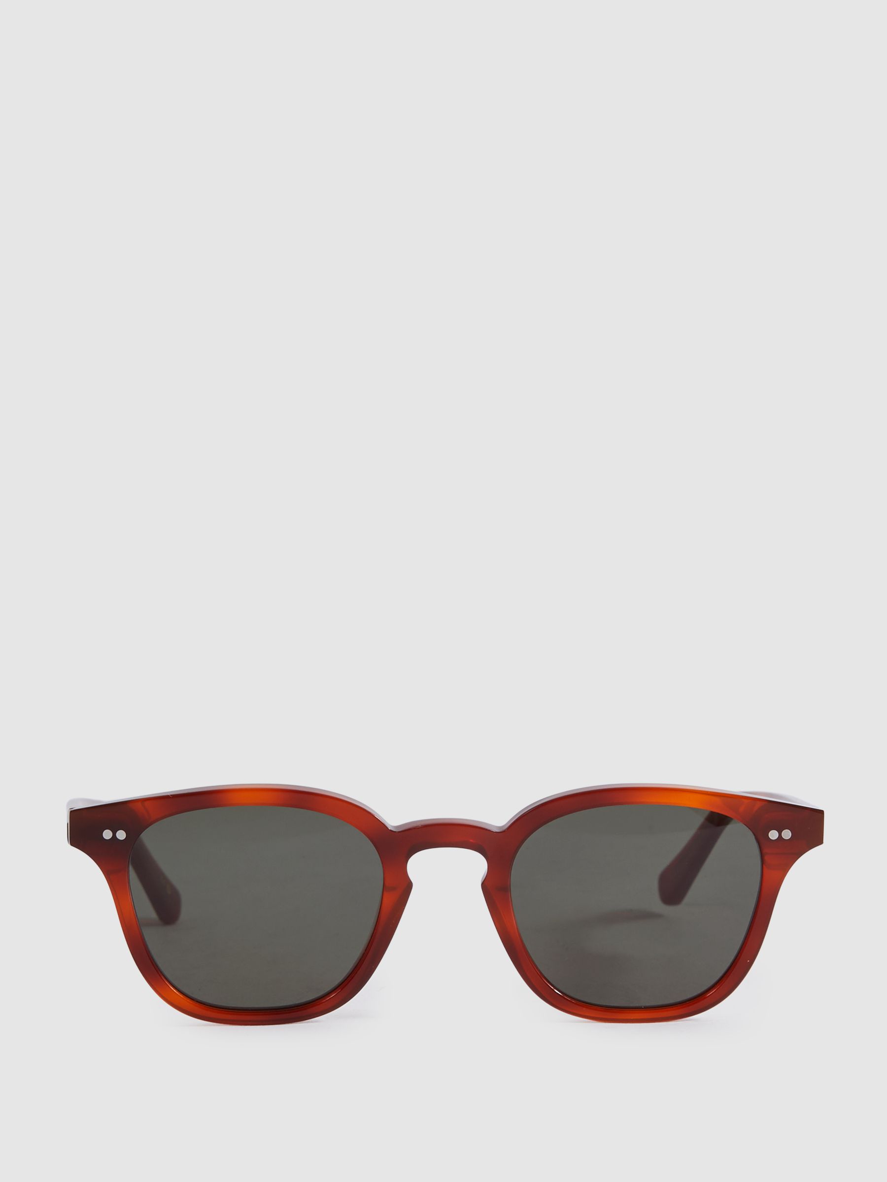 Monokel Eyewear Round Sunglasses in Caramel - Image 1 of 3 Monokel Eyewear Round Sunglasses in Caramel - Image 1 of 3