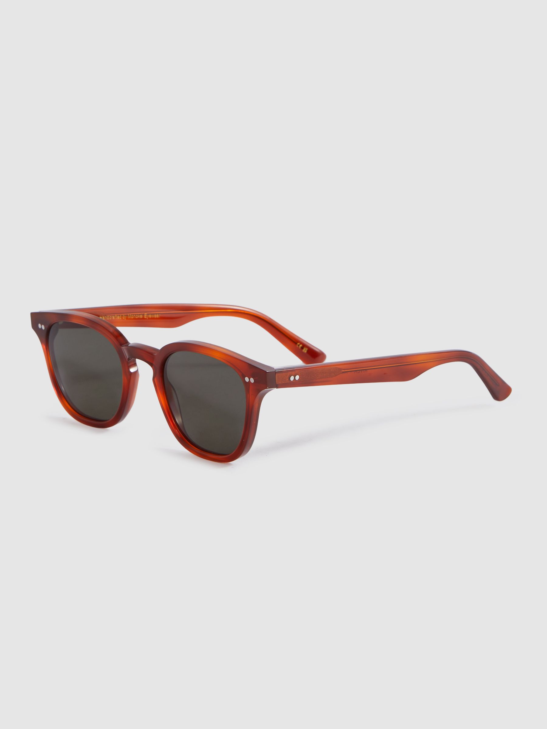 Monokel Eyewear Round Sunglasses in Caramel - Image 2 of 3