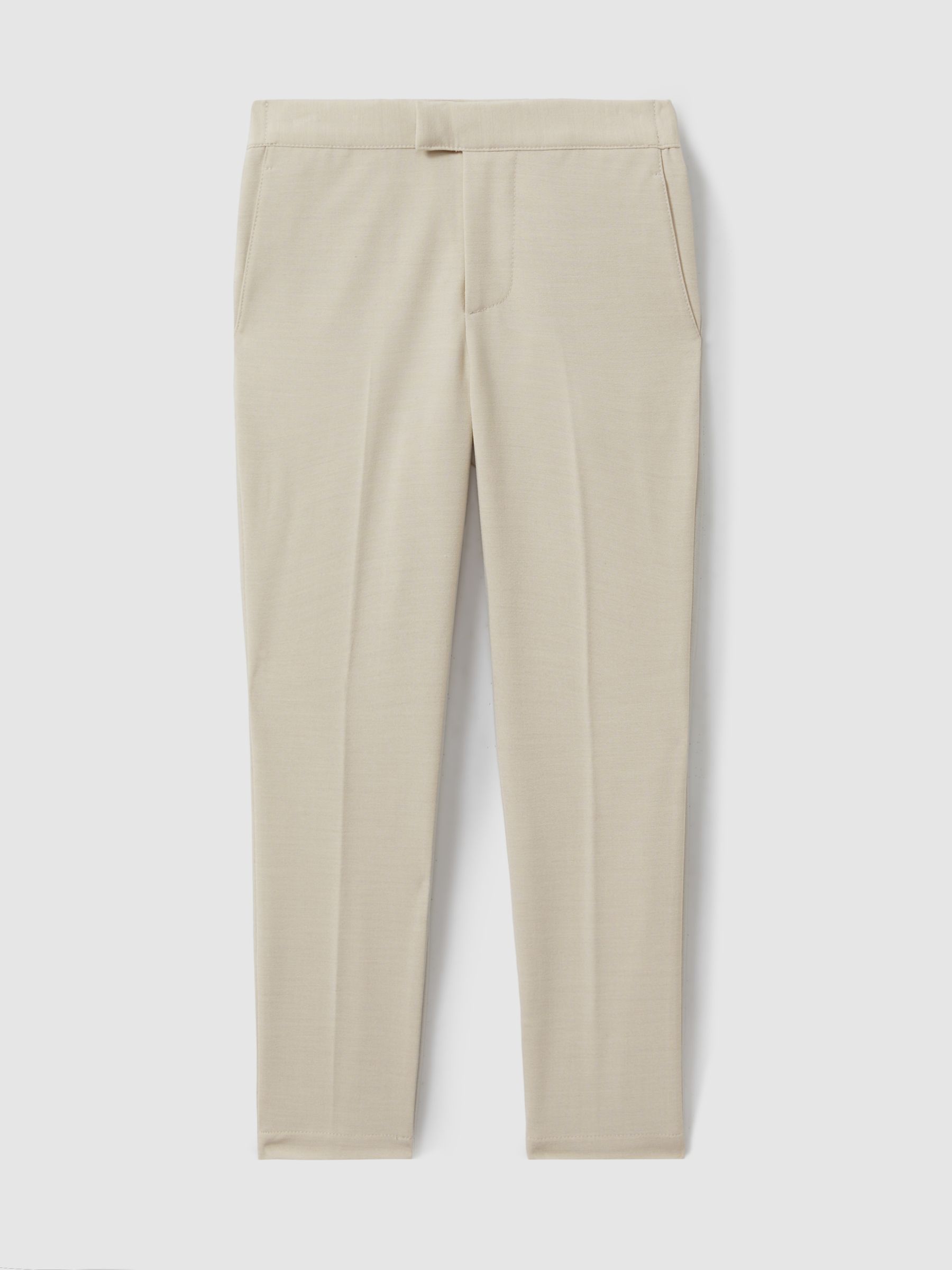 9-13 yrs Elasticated Waist Trousers in Stone - Image 1 of 3