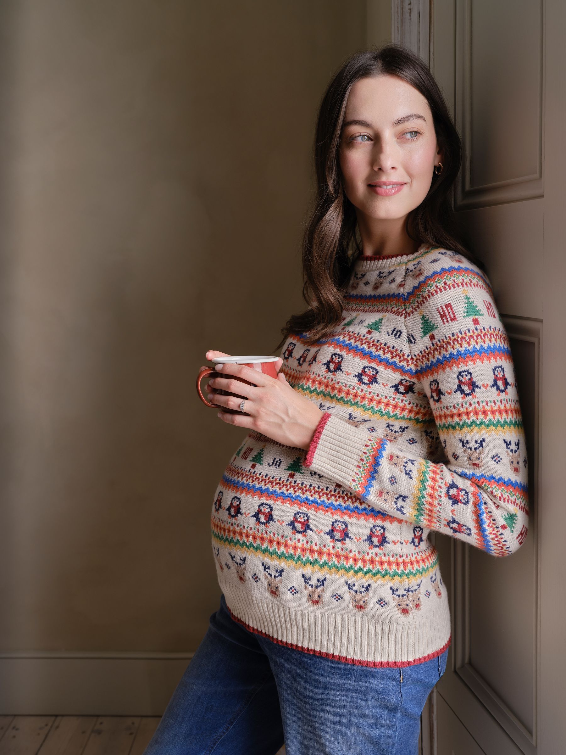 Ecru Christmas Jumper - Image 1 of 5