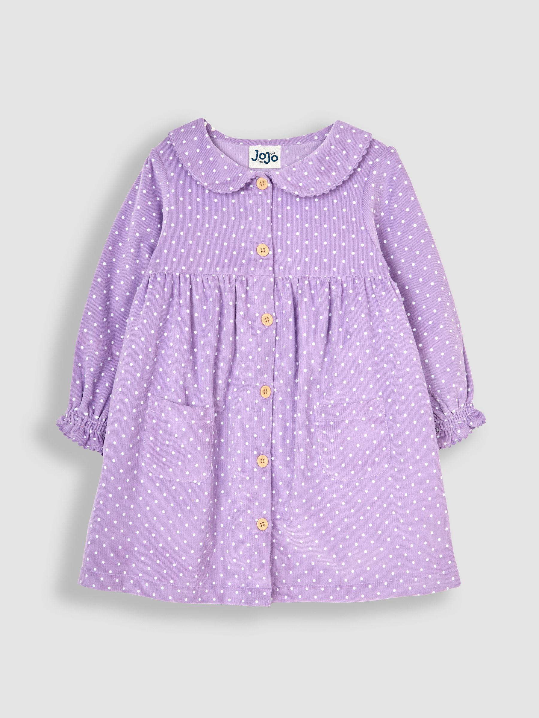 Lilac Purple Cord Shirt Dress - Image 1 of 3