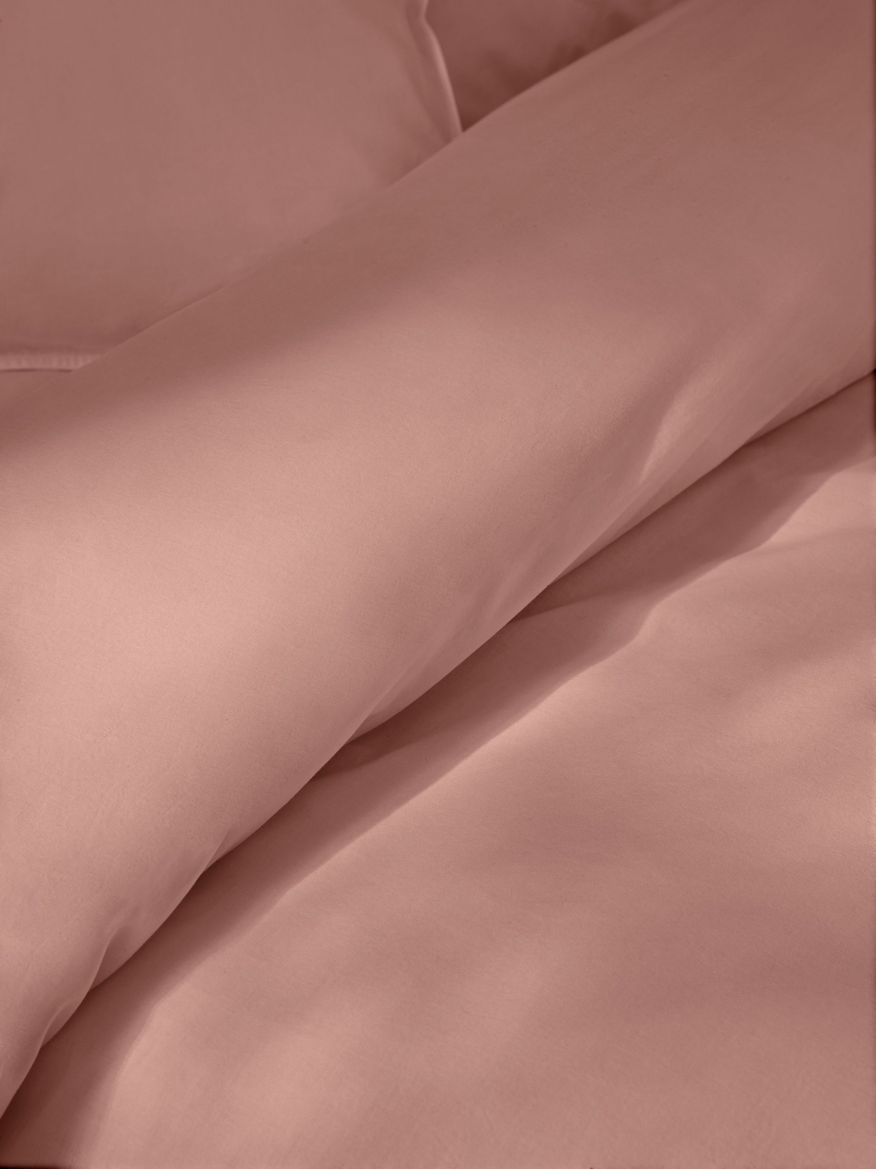 Cosy Washed Cotton Duvet Cover and Pillowcase Set in Dusty Rose - Image 2 of 3