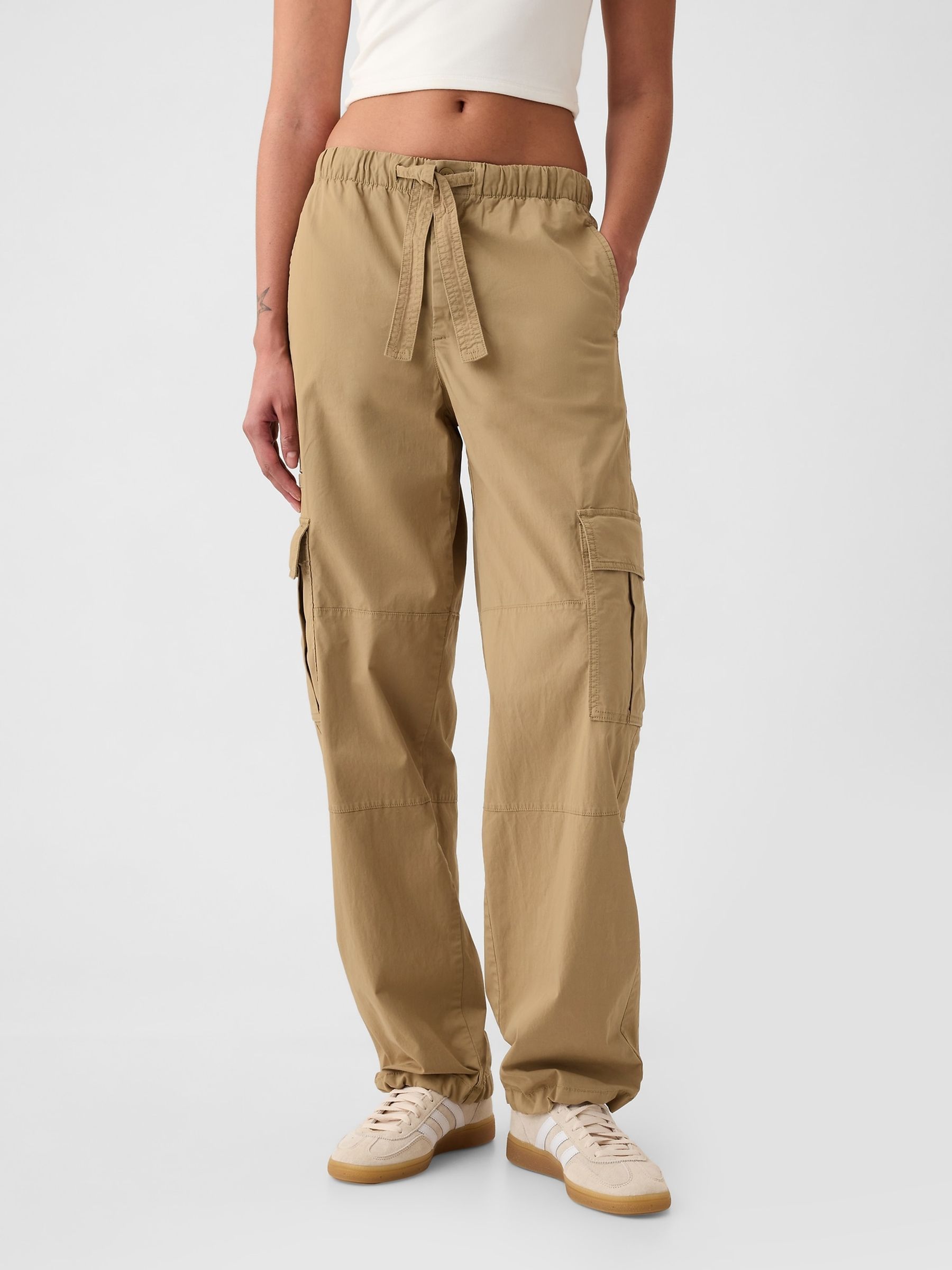 Brown Cargo Easy Trousers - Image 2 of 8