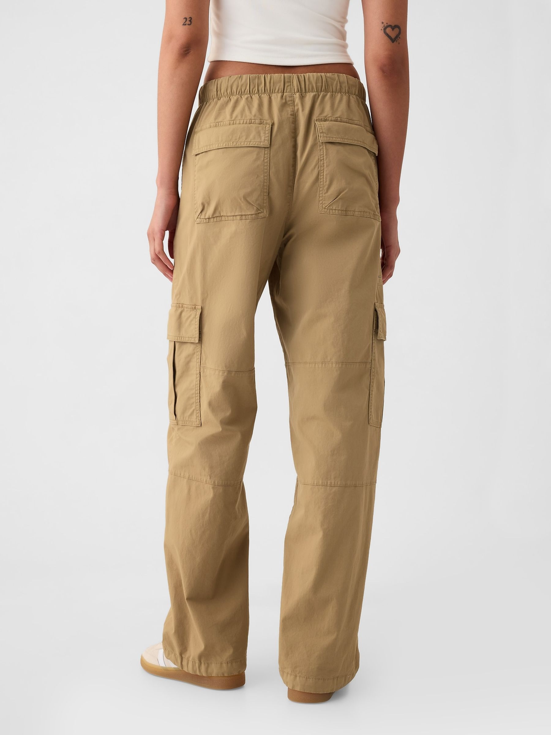 Brown Cargo Easy Trousers - Image 3 of 8