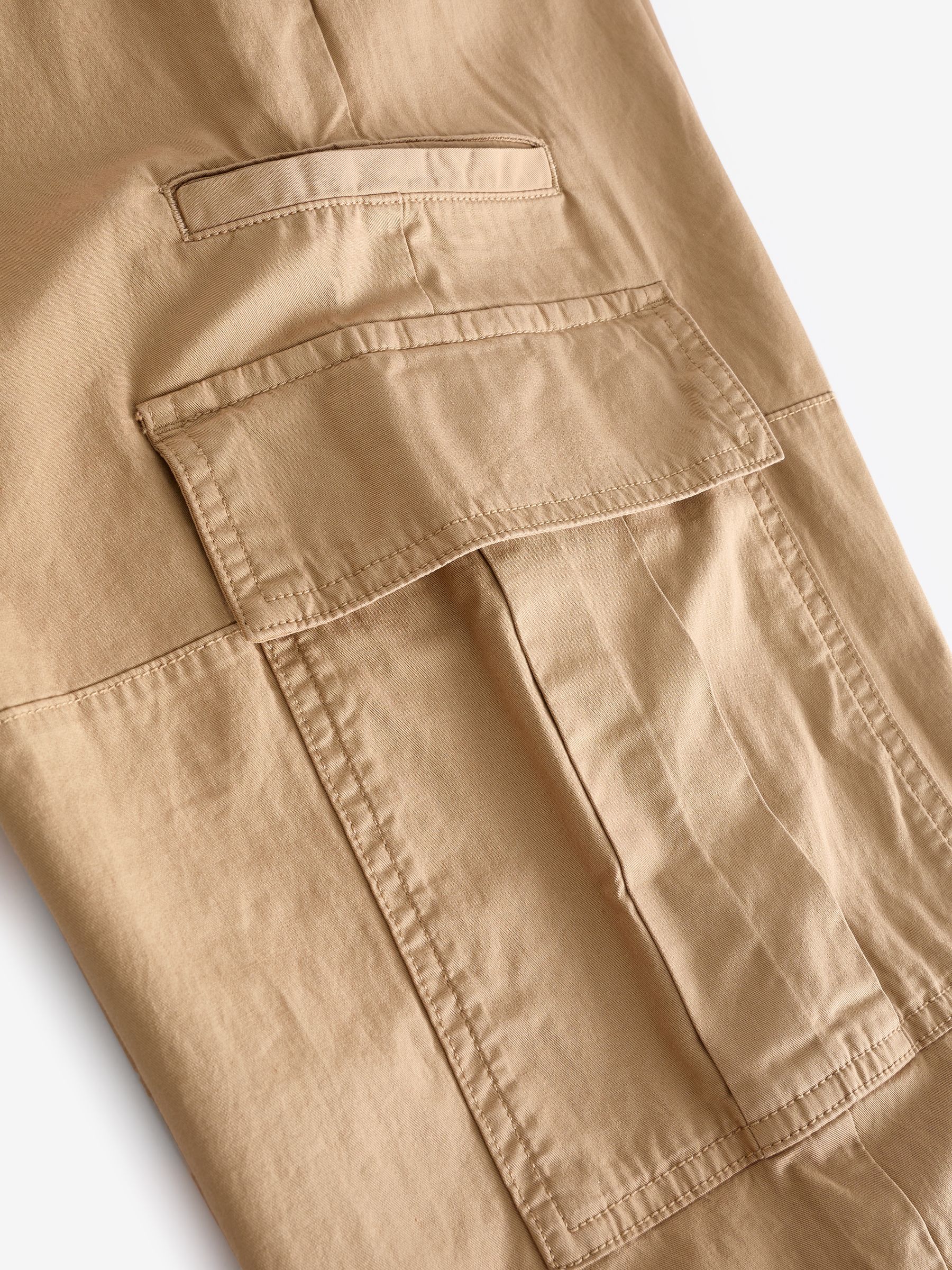 Brown Cargo Easy Trousers - Image 8 of 8