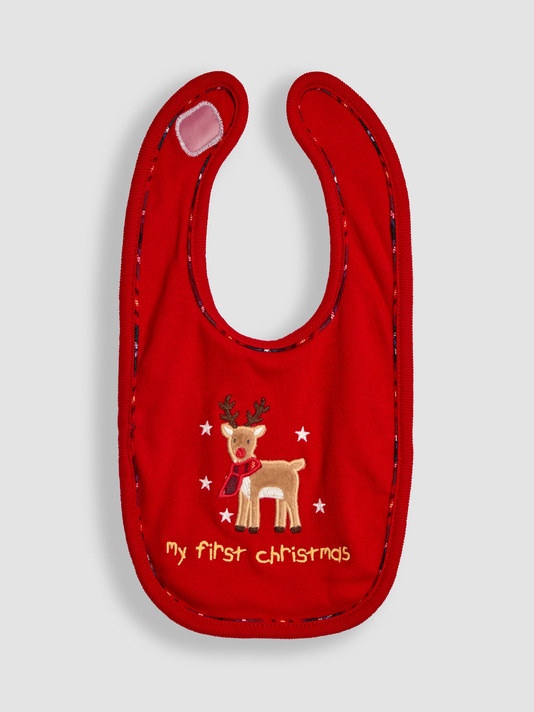 Red Reindeer Bib - Image 1 of 3