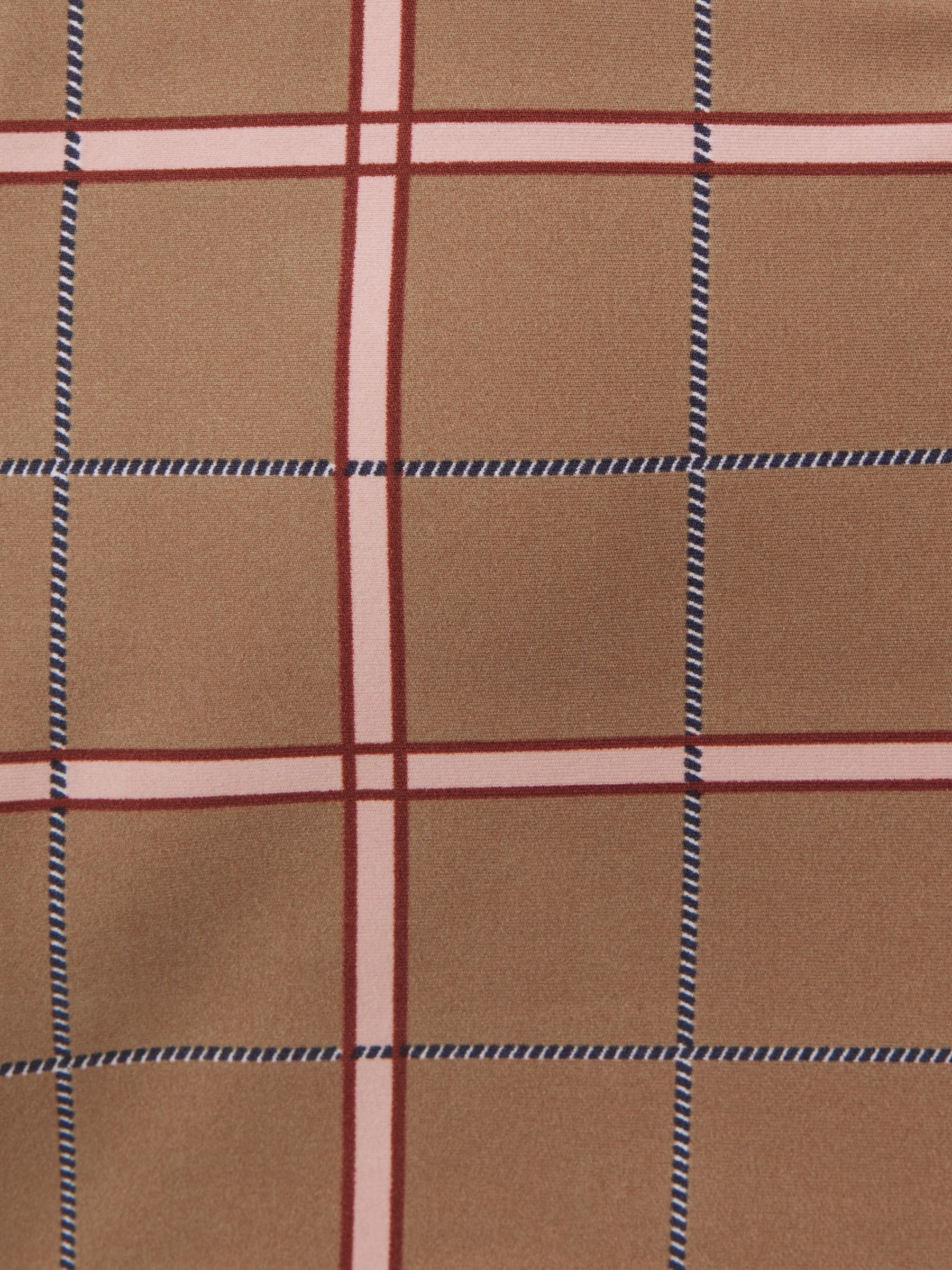 The Upside Check Sports Bra in Brown Check - Image 5 of 5