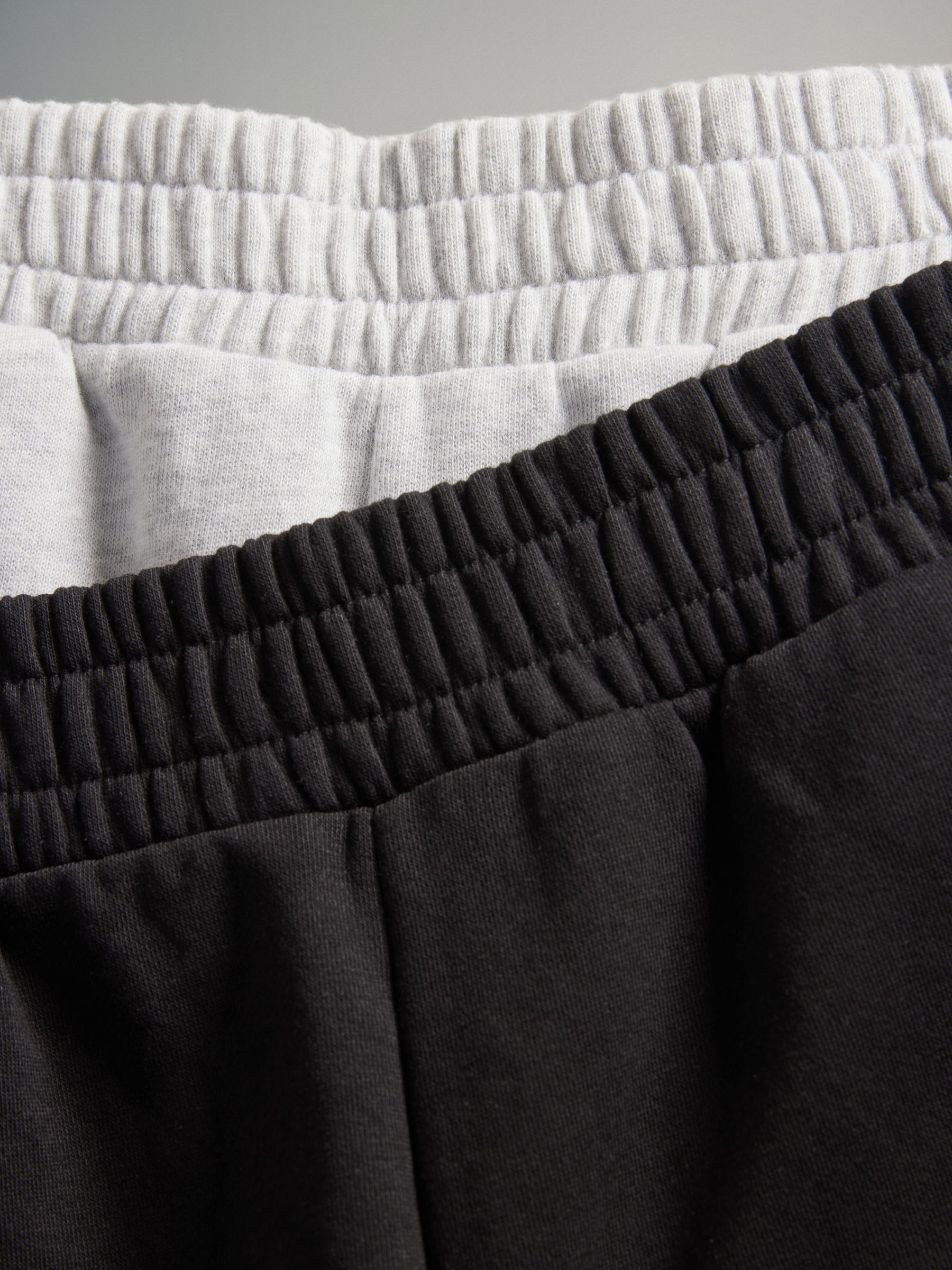 Grey/Black 2 Pack Sweat Cuffed Joggers - Image 6 of 6