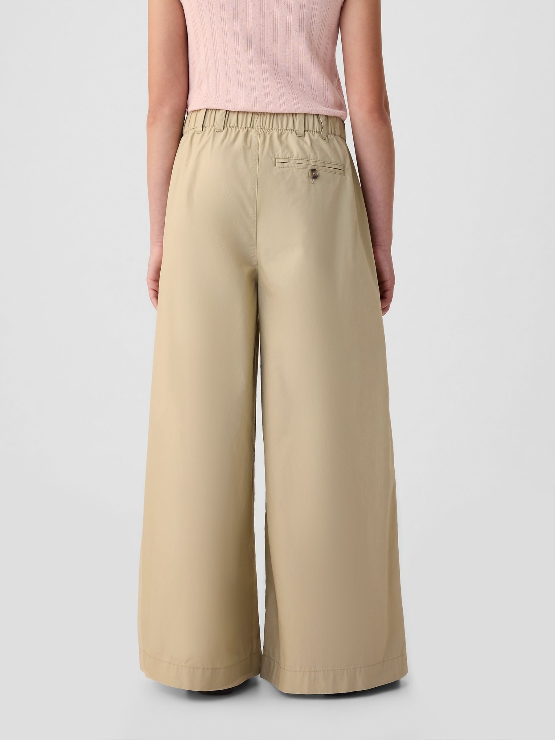 Beige DÔEN High Waisted Chino Trousers (Kids) - Image 2 of 5