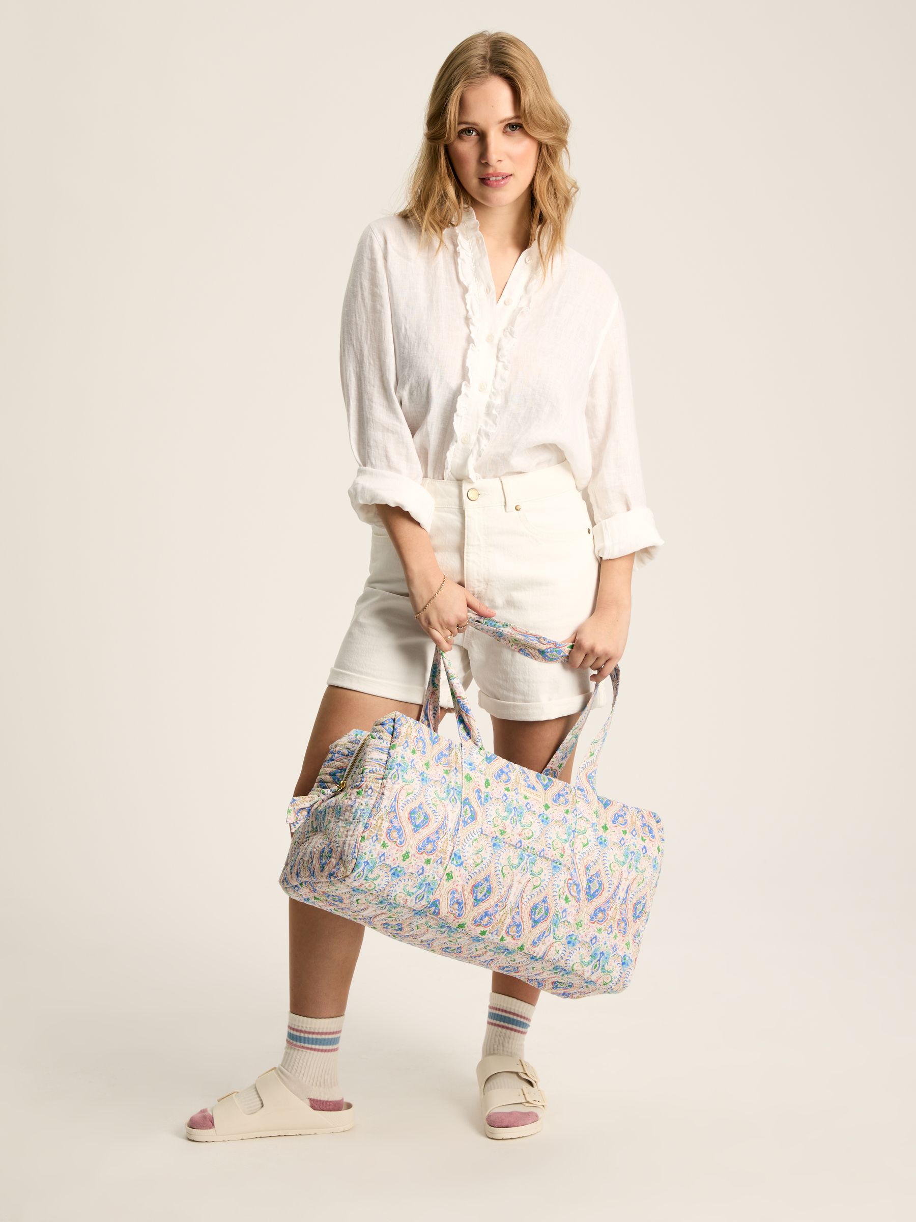 Dolly Blue Paisley Weekend Bag - Image 6 of 7