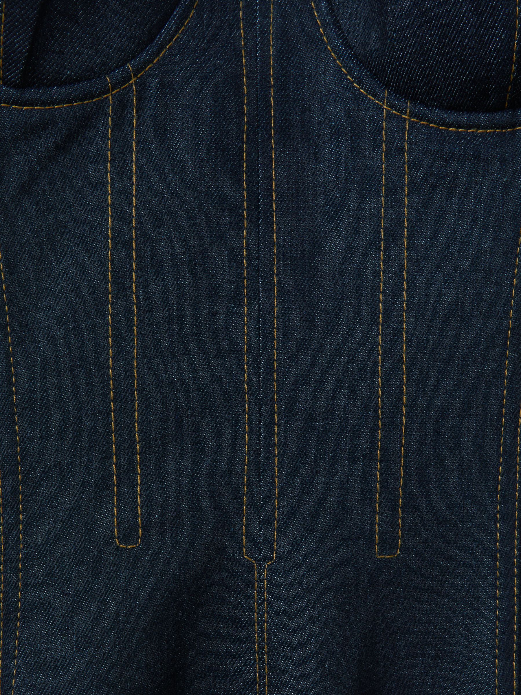Atelier Strapless Denim Midi Dress in Blue - Image 5 of 5