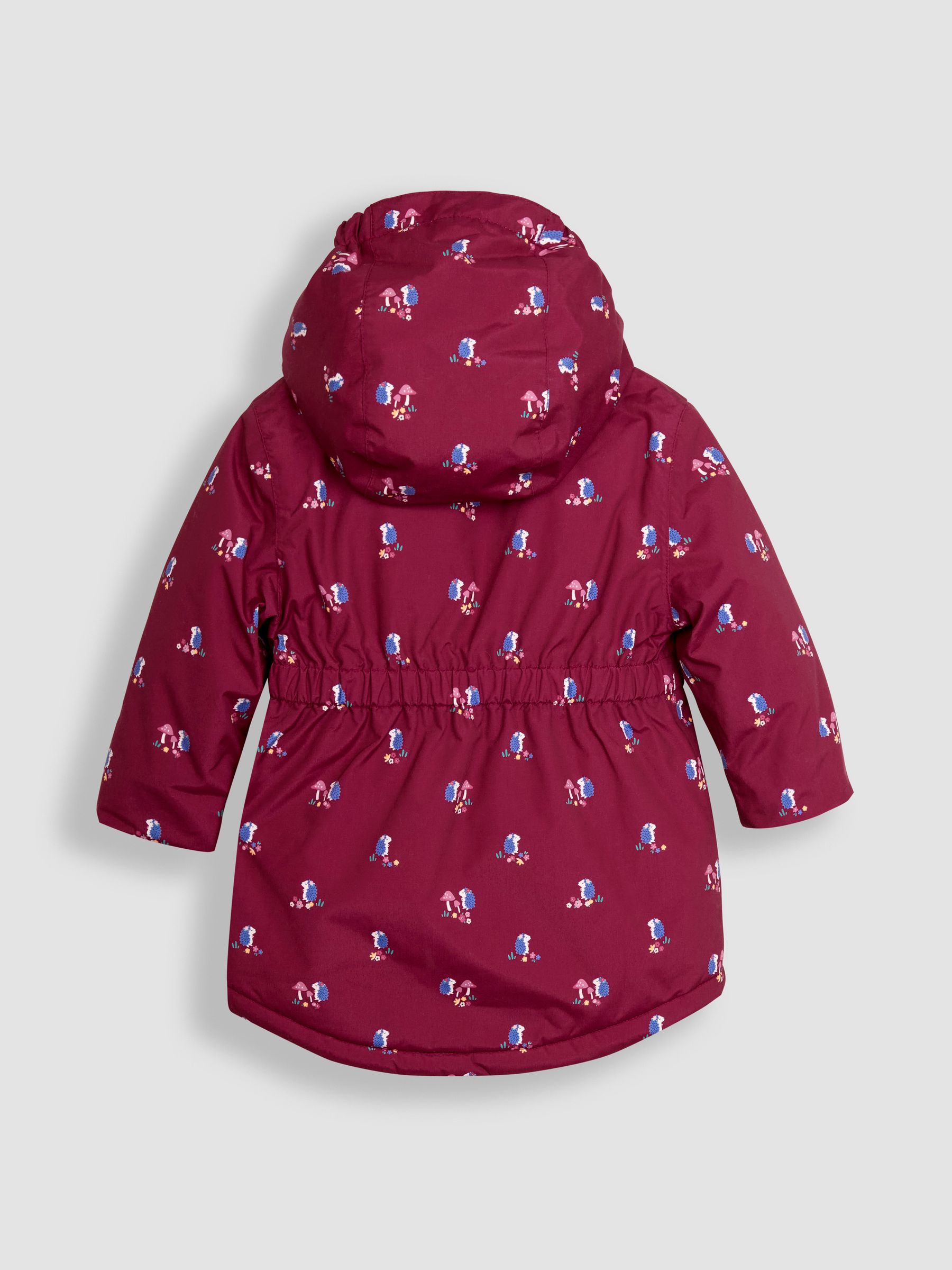 Berry Hedgehog Hooded Cosy Lined Printed Parka - Image 2 of 3