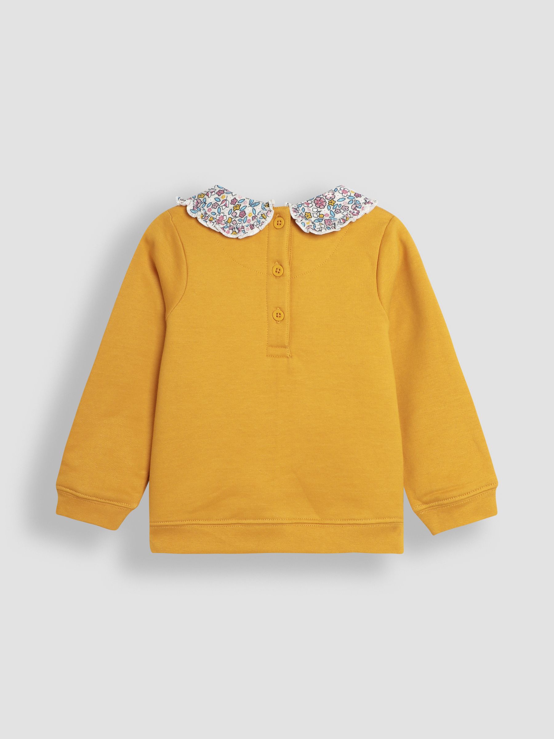 Mustard Yellow Guinea Pig Appliqué Sweatshirt and Leggings Set - Image 3 of 6