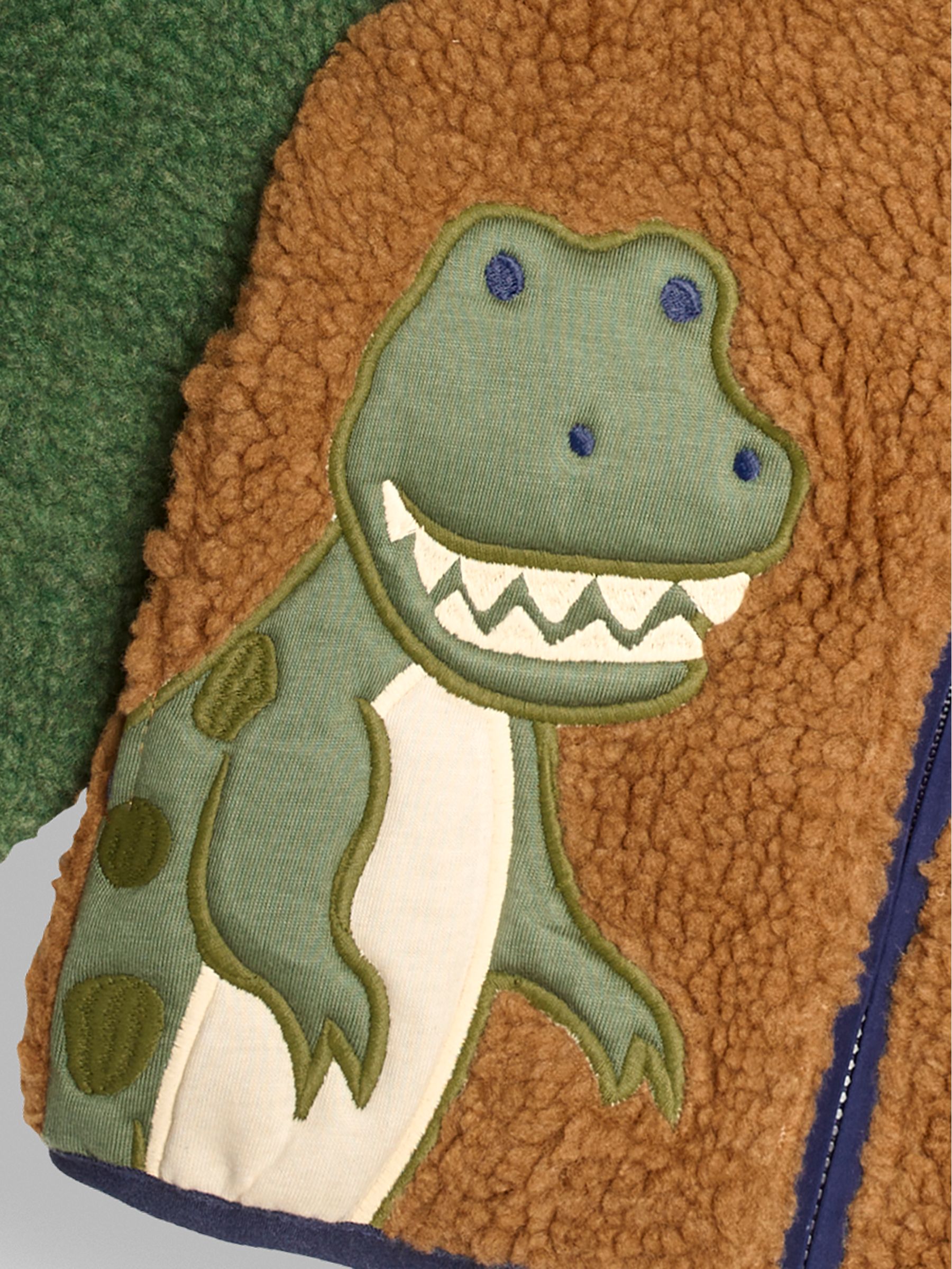 Mustard TRex Appliqué Teddy Fleece - Image 3 of 3