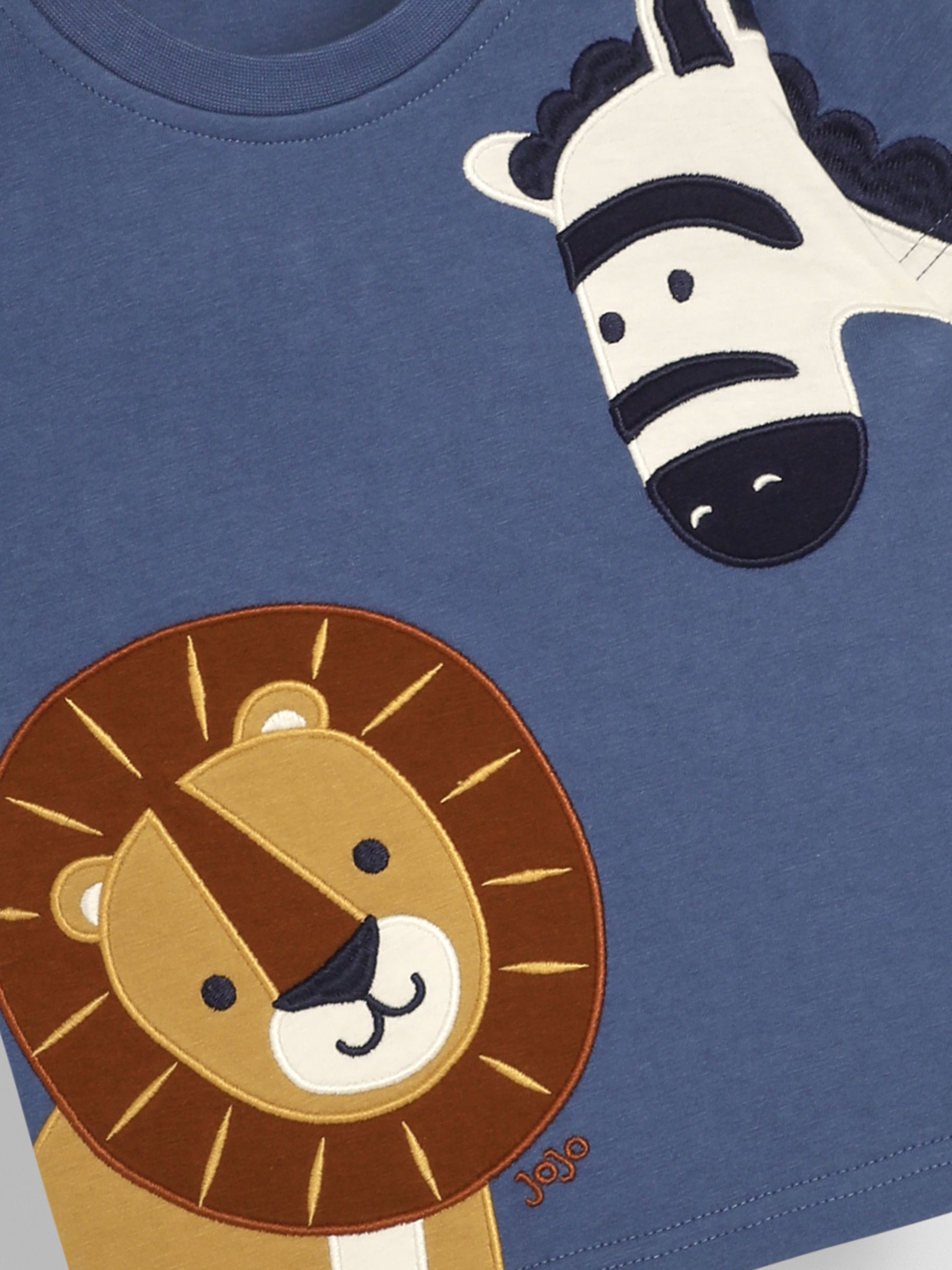 Denim Lion and Zebra Appliqué Top - Image 3 of 3