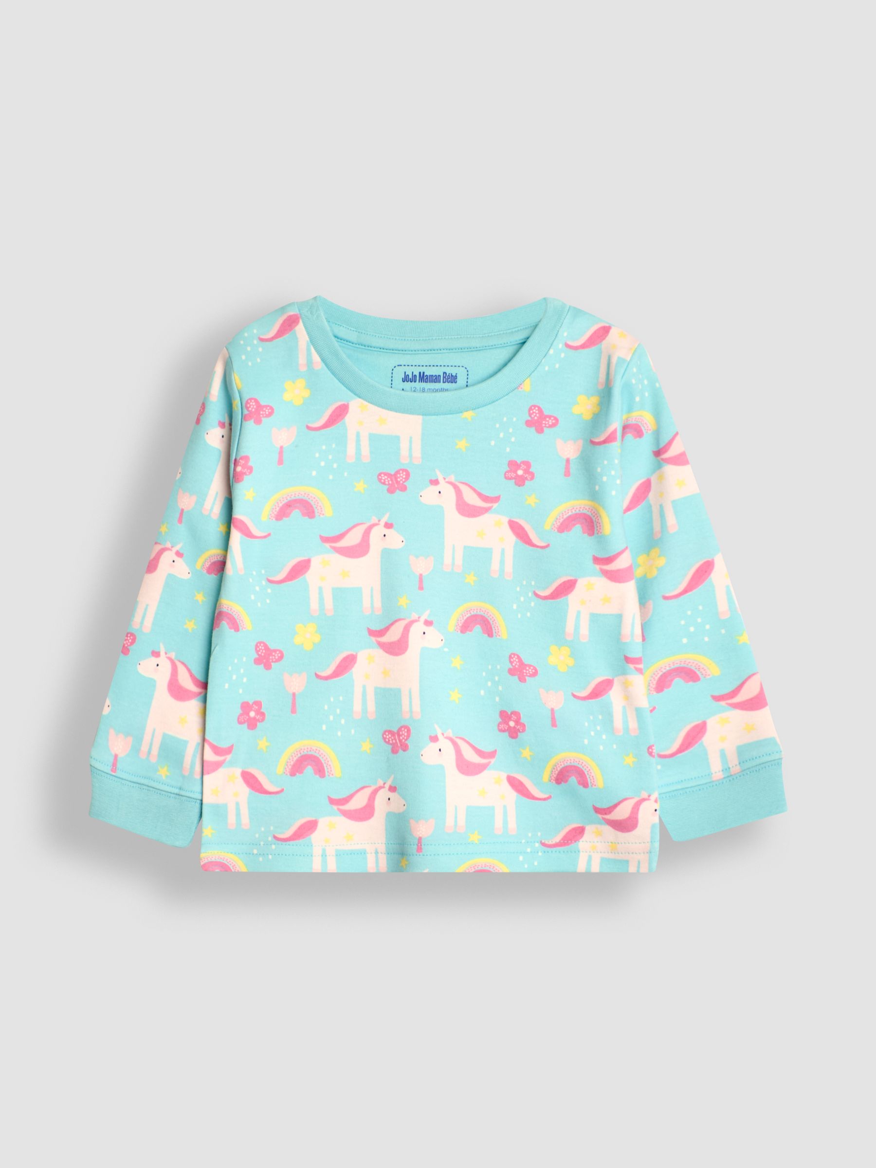 Pink Unicorn Pyjamas 2 Pack - Image 8 of 9