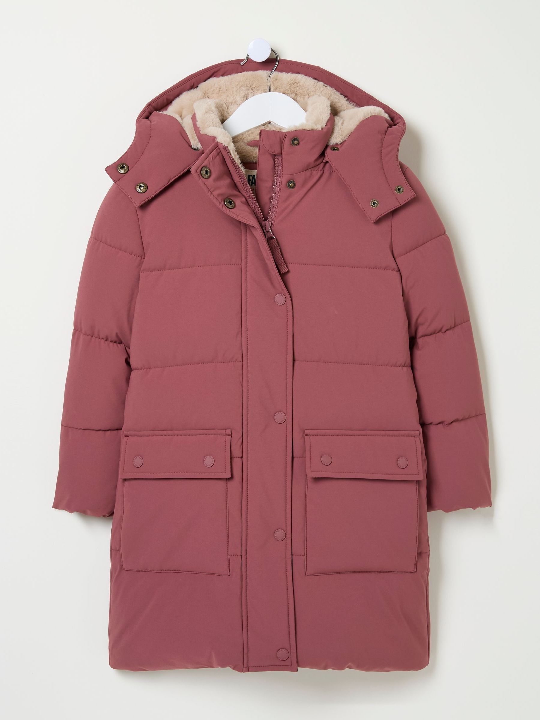 Letty Rose Pink Longline Padded Jacket - Image 6 of 6