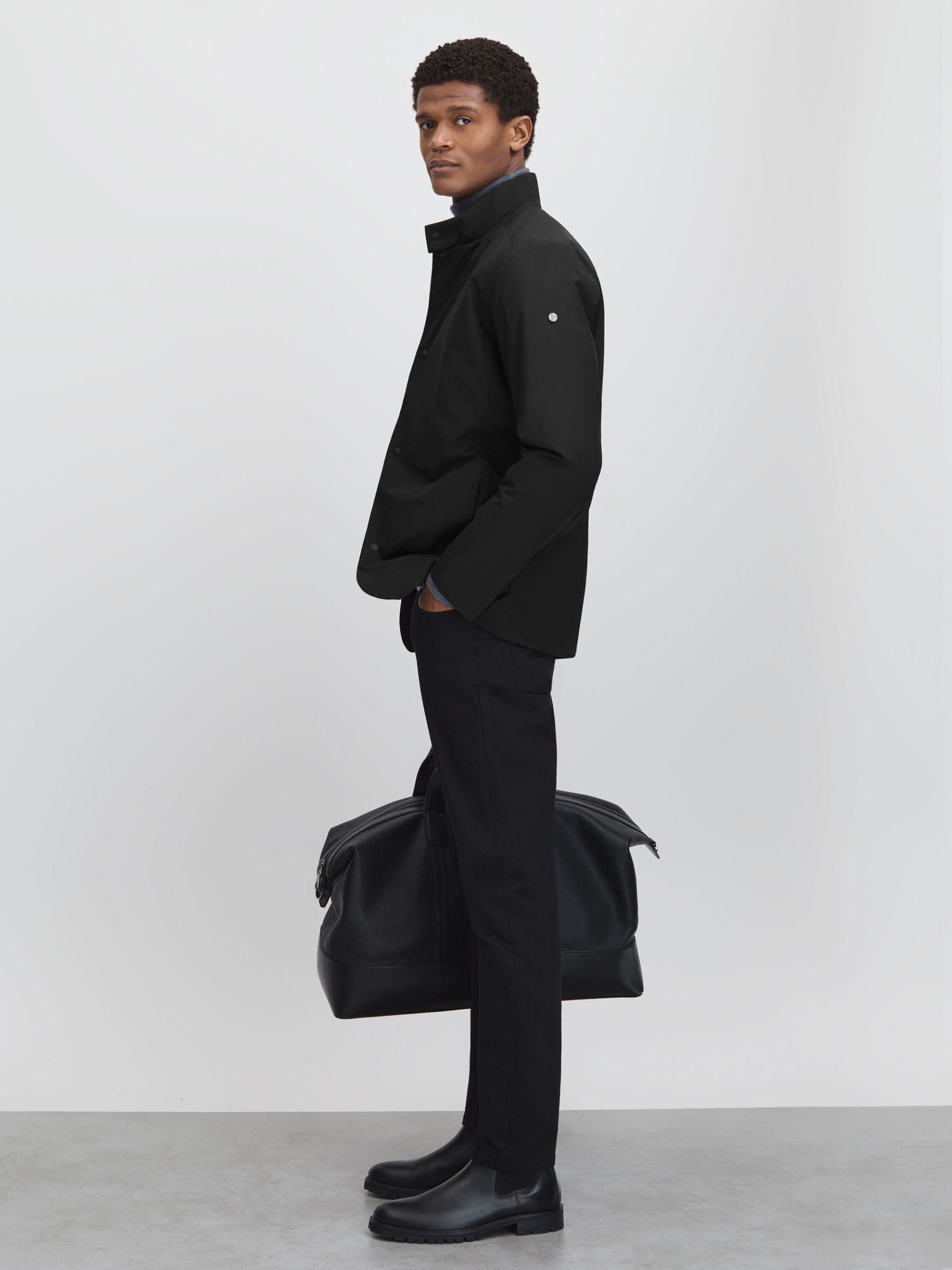 Scandinavian Edition Waterproof Jacket in Black - Image 3 of 6