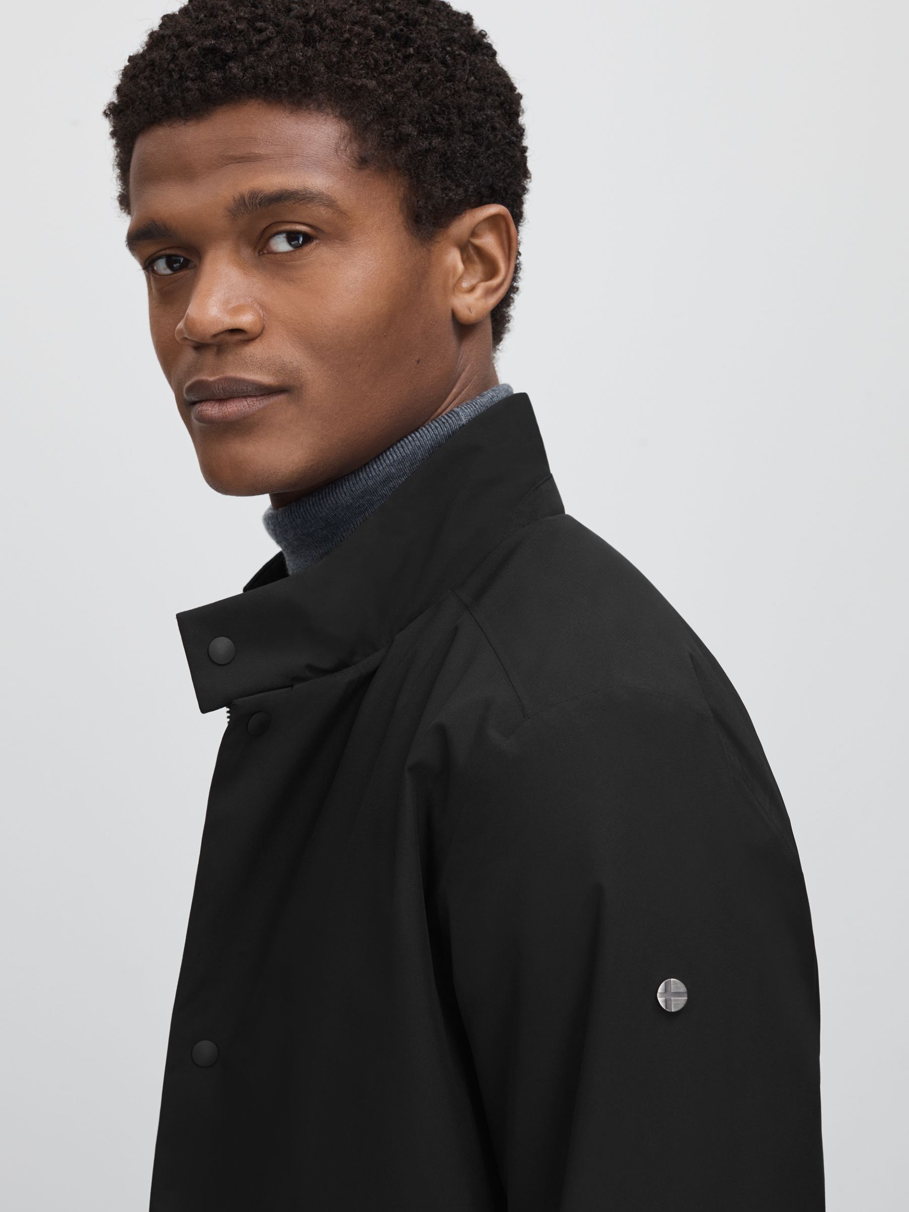 Scandinavian Edition Waterproof Jacket in Black - Image 4 of 6
