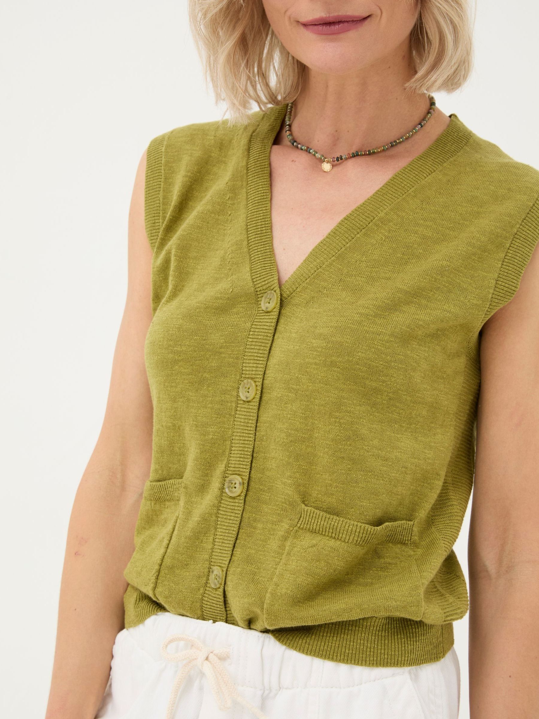 Theodora Green Knit Tank - Image 3 of 4