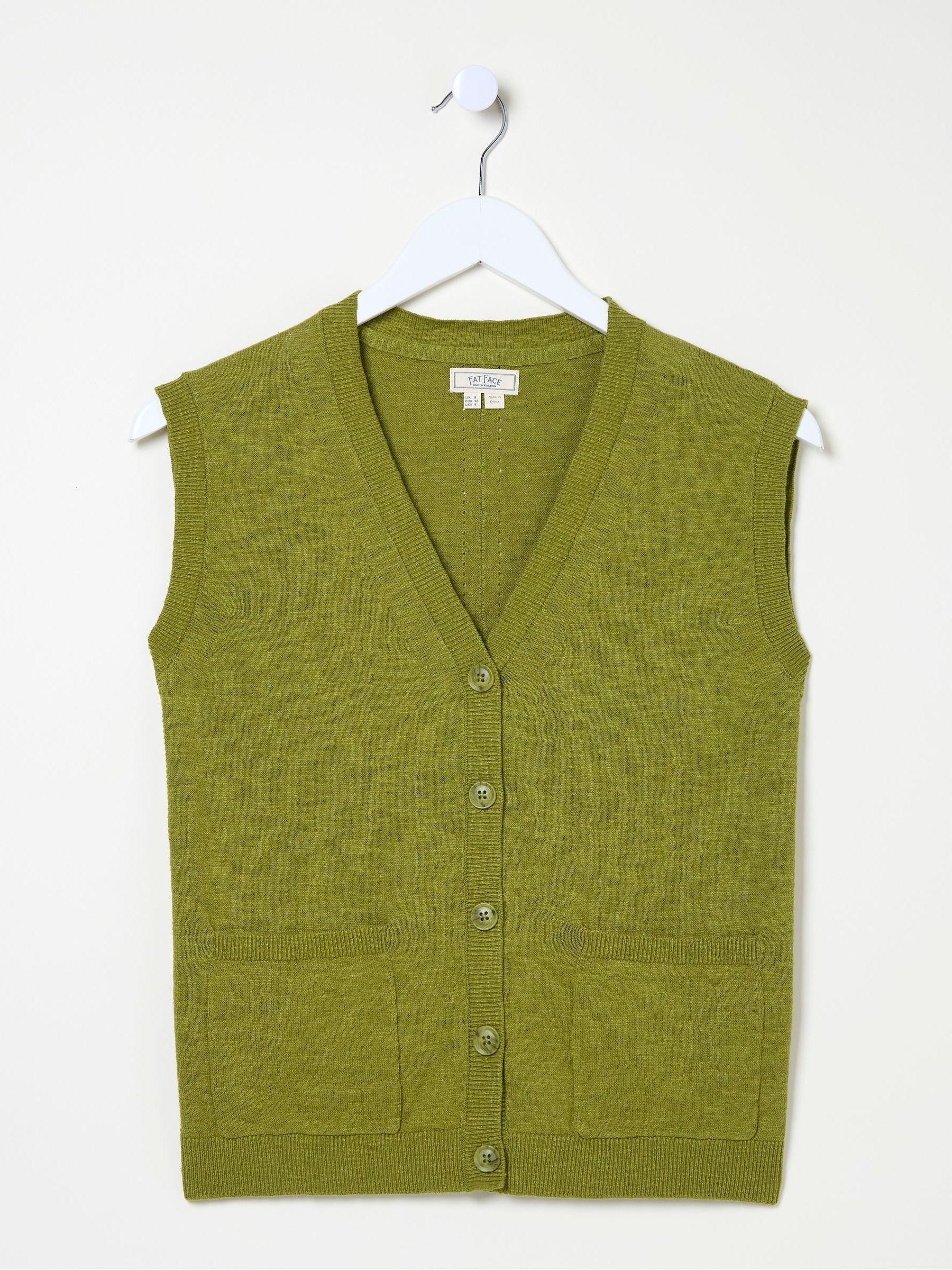 Theodora Green Knit Tank - Image 4 of 4